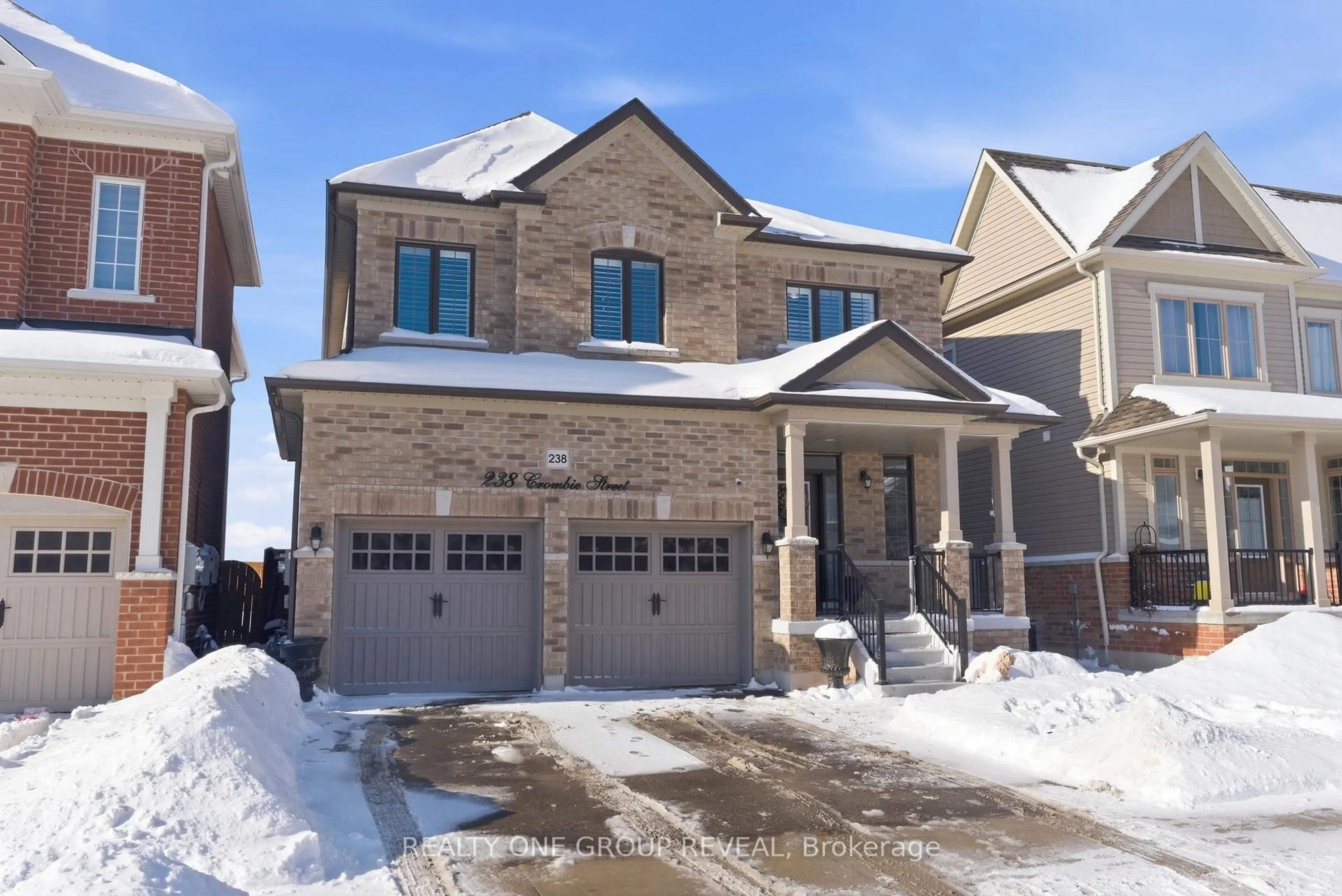 Home with brick exterior material, street for 238 Crombie St, Clarington Ontario L1C 0T8