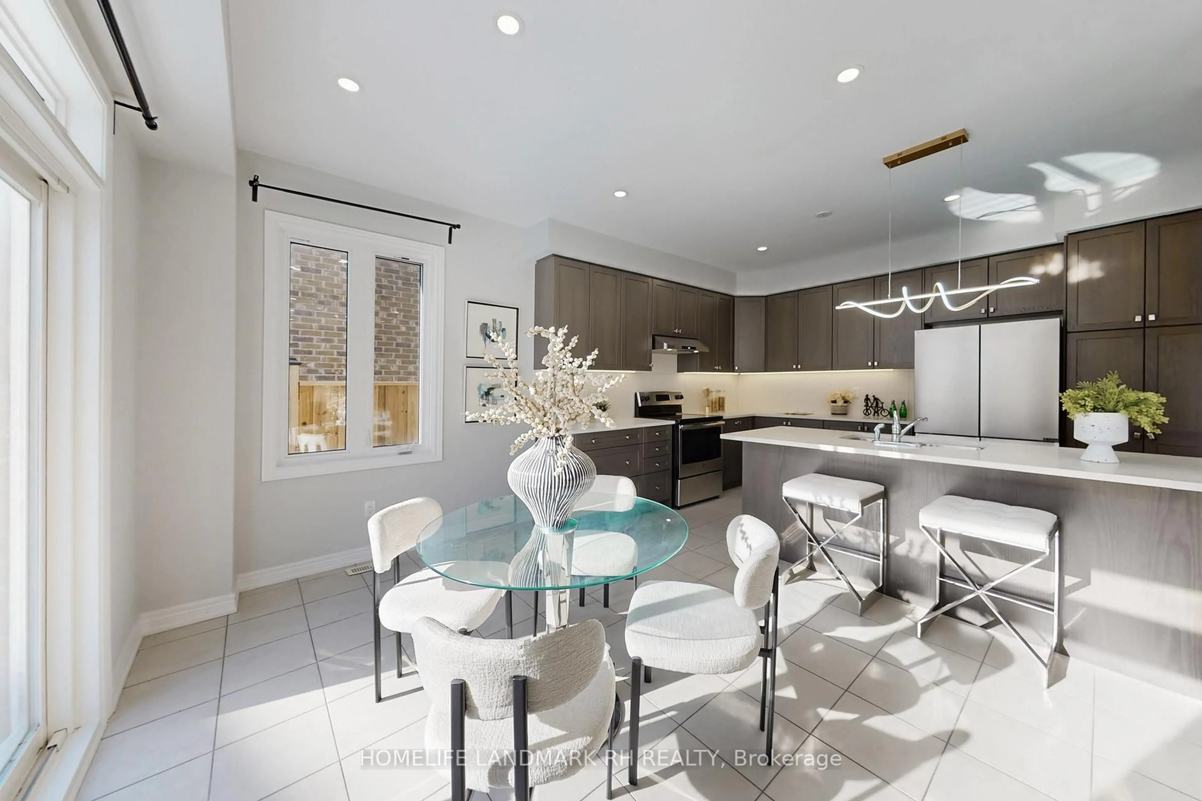 Contemporary kitchen, ceramic/tile floor for 207 Ronald Hooper Ave, Clarington Ontario L1C 7C9