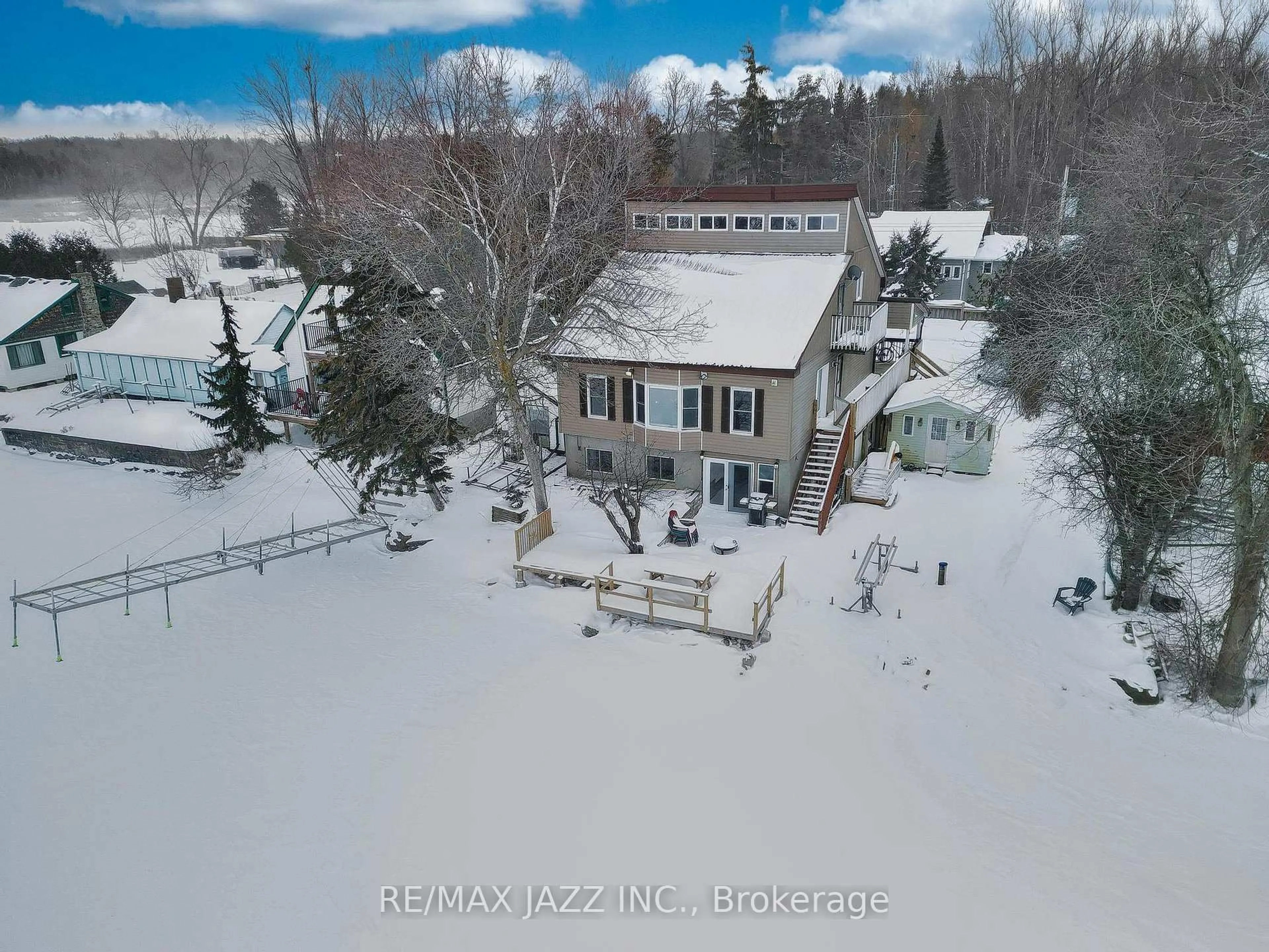A pic from outside/outdoor area/front of a property/back of a property/a pic from drone, building for 48 Johnstone Lane, Scugog Ontario L0B 1L0