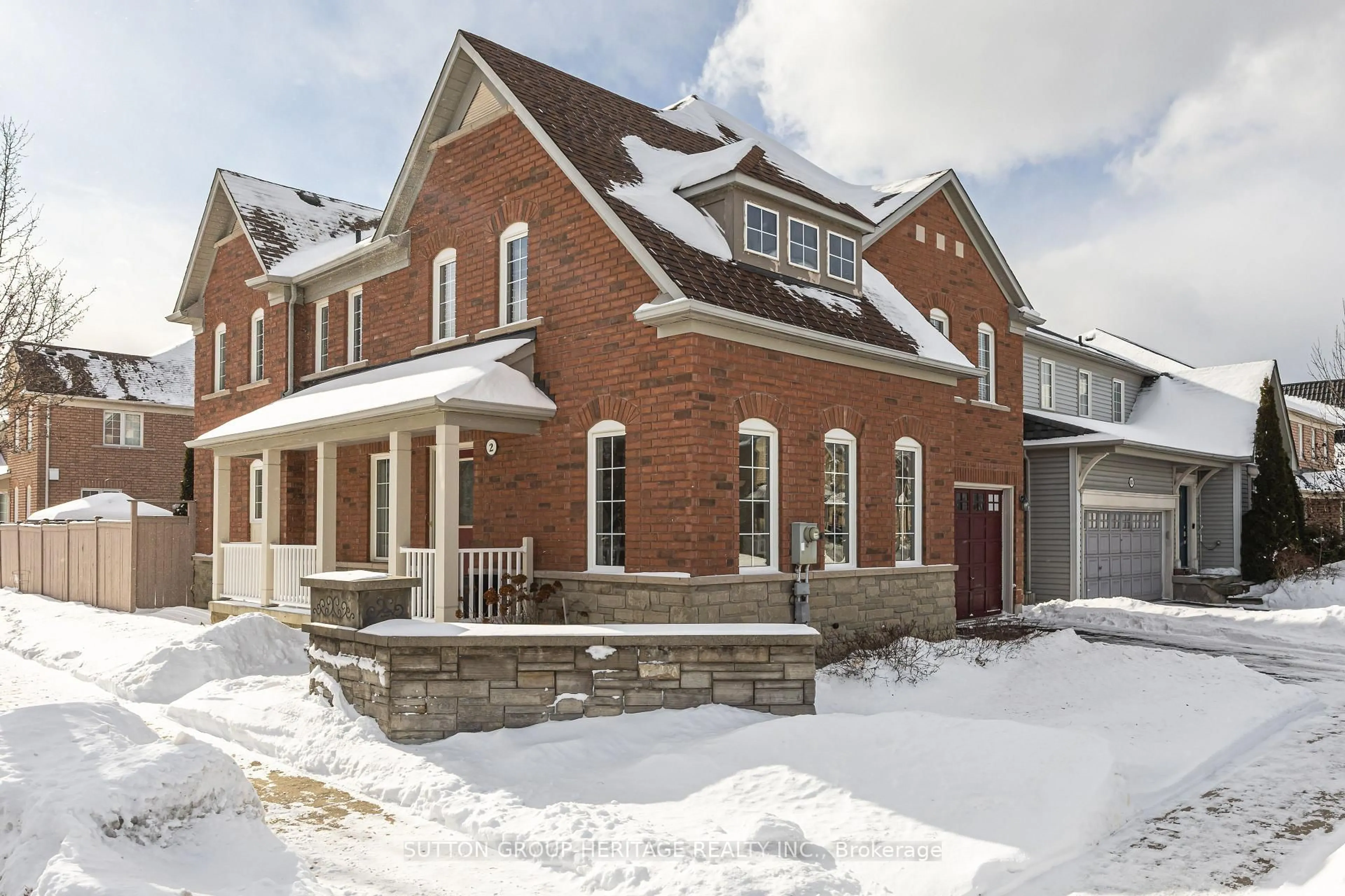 Home with brick exterior material, street for 2 Peacock Cres, Ajax Ontario L1T 0C6