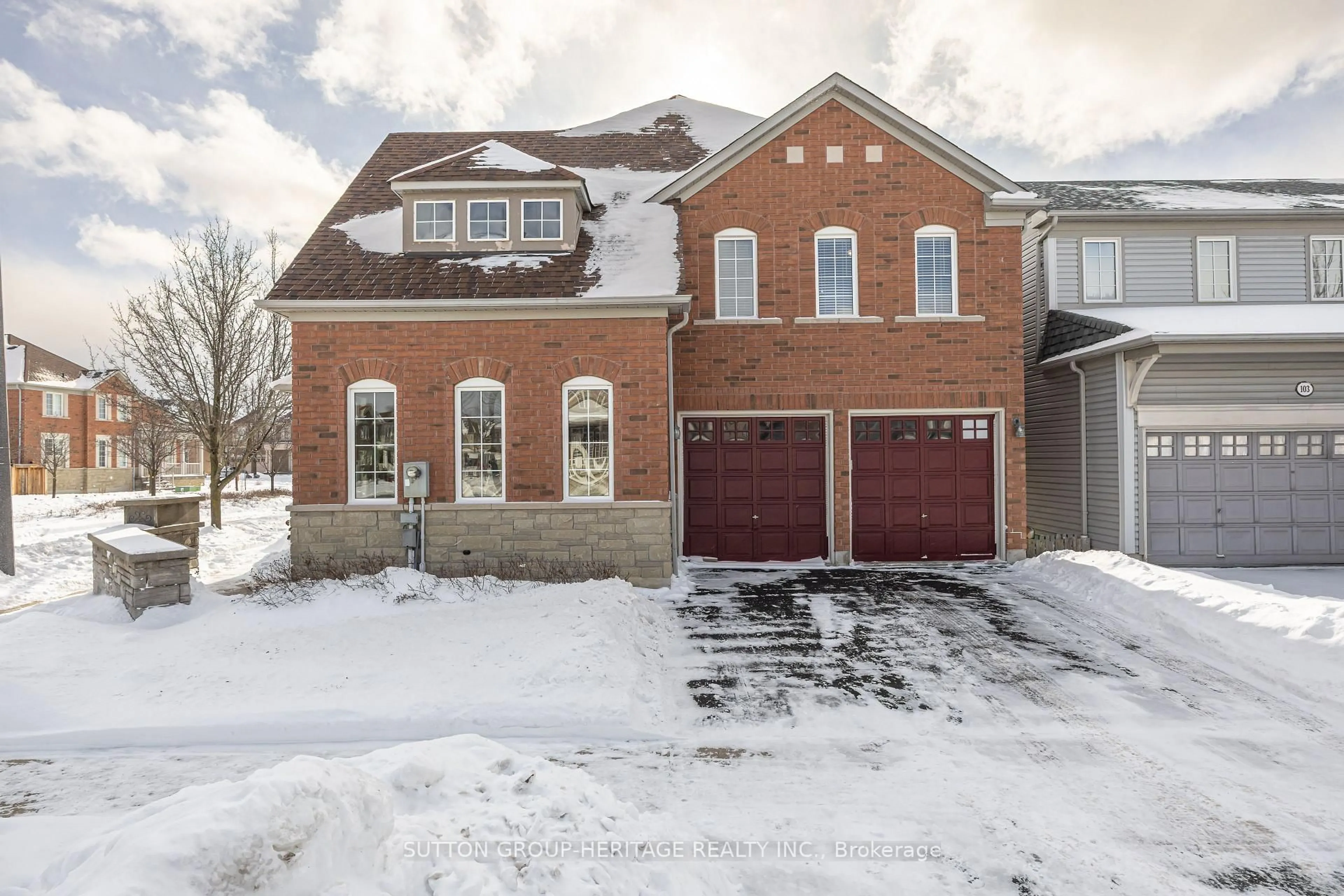 Home with brick exterior material, street for 2 Peacock Cres, Ajax Ontario L1T 0C6