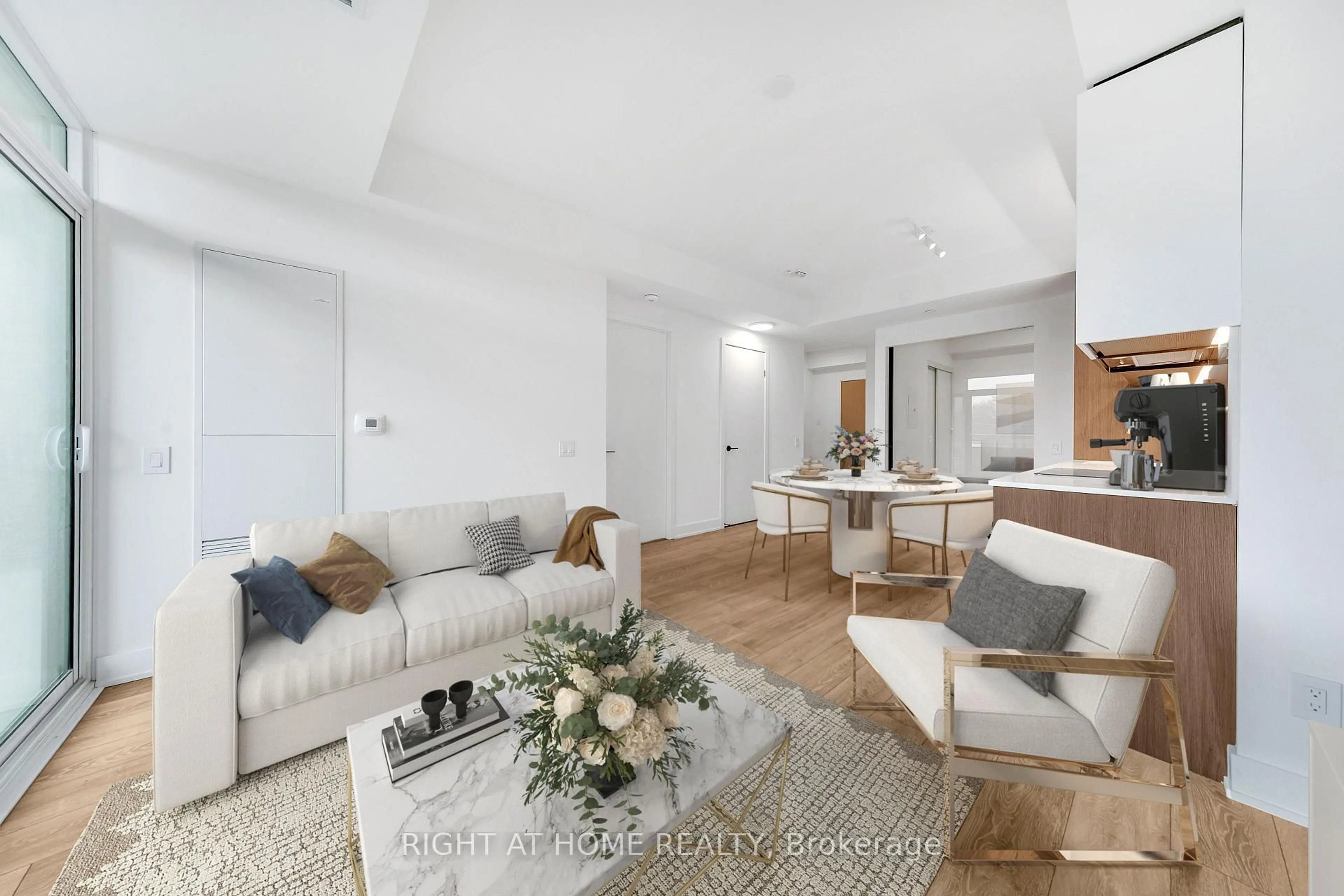 Living room with furniture, unknown for 1285 Queen St #403, Toronto Ontario M4L 1C2