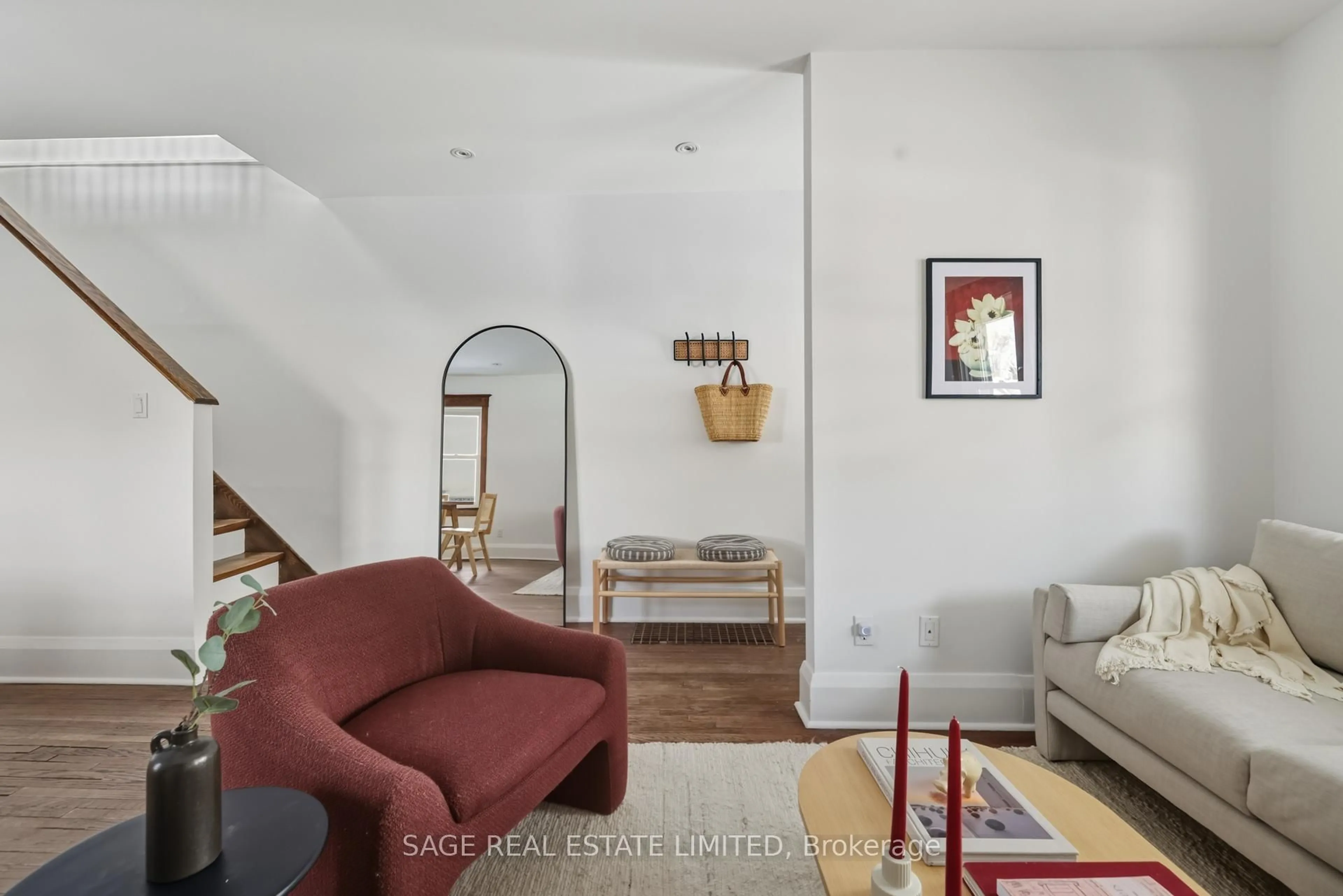 Living room with furniture, unknown for 193 Gainsborough Rd, Toronto Ontario M4L 3C5