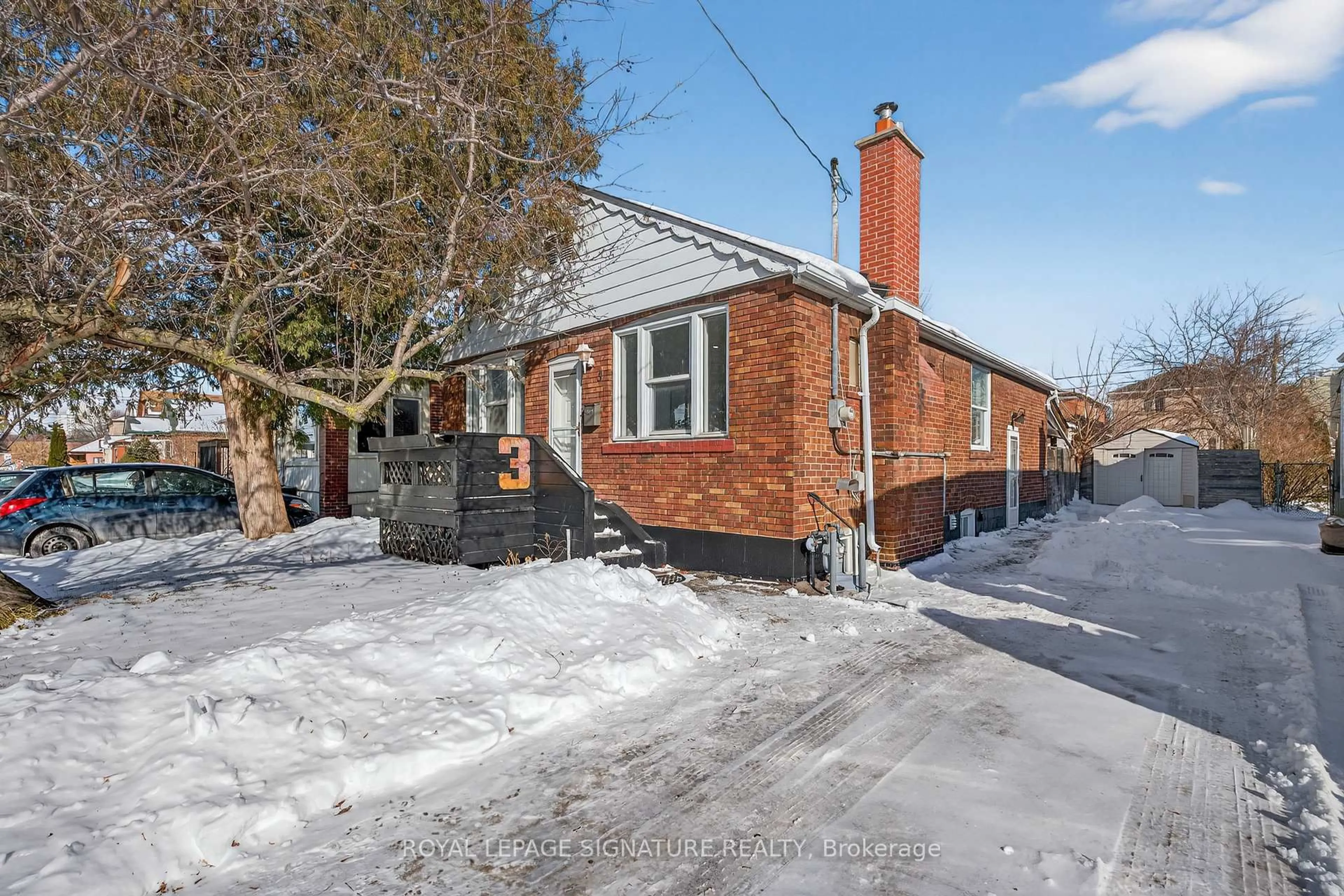 Home with brick exterior material, street for 3 Wanstead Ave, Toronto Ontario M1L 3L3