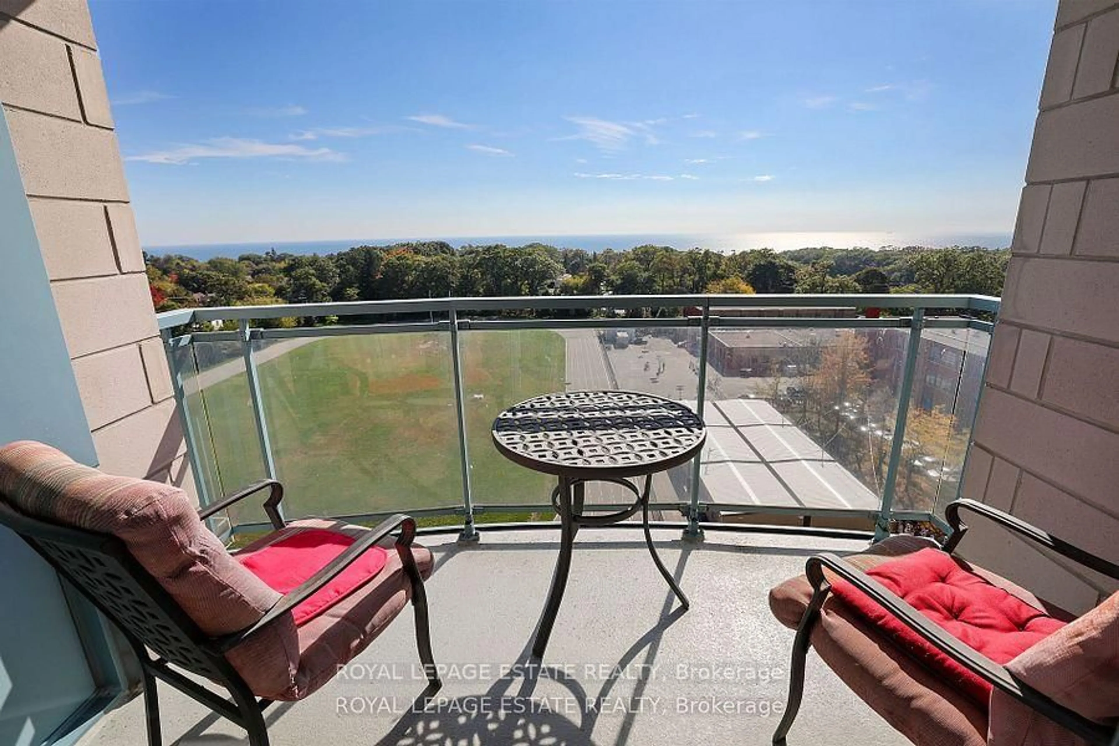 Balcony in the apartment, water/lake/river/ocean view for 1093 Kingston Rd #1003, Toronto Ontario M1N 4E2