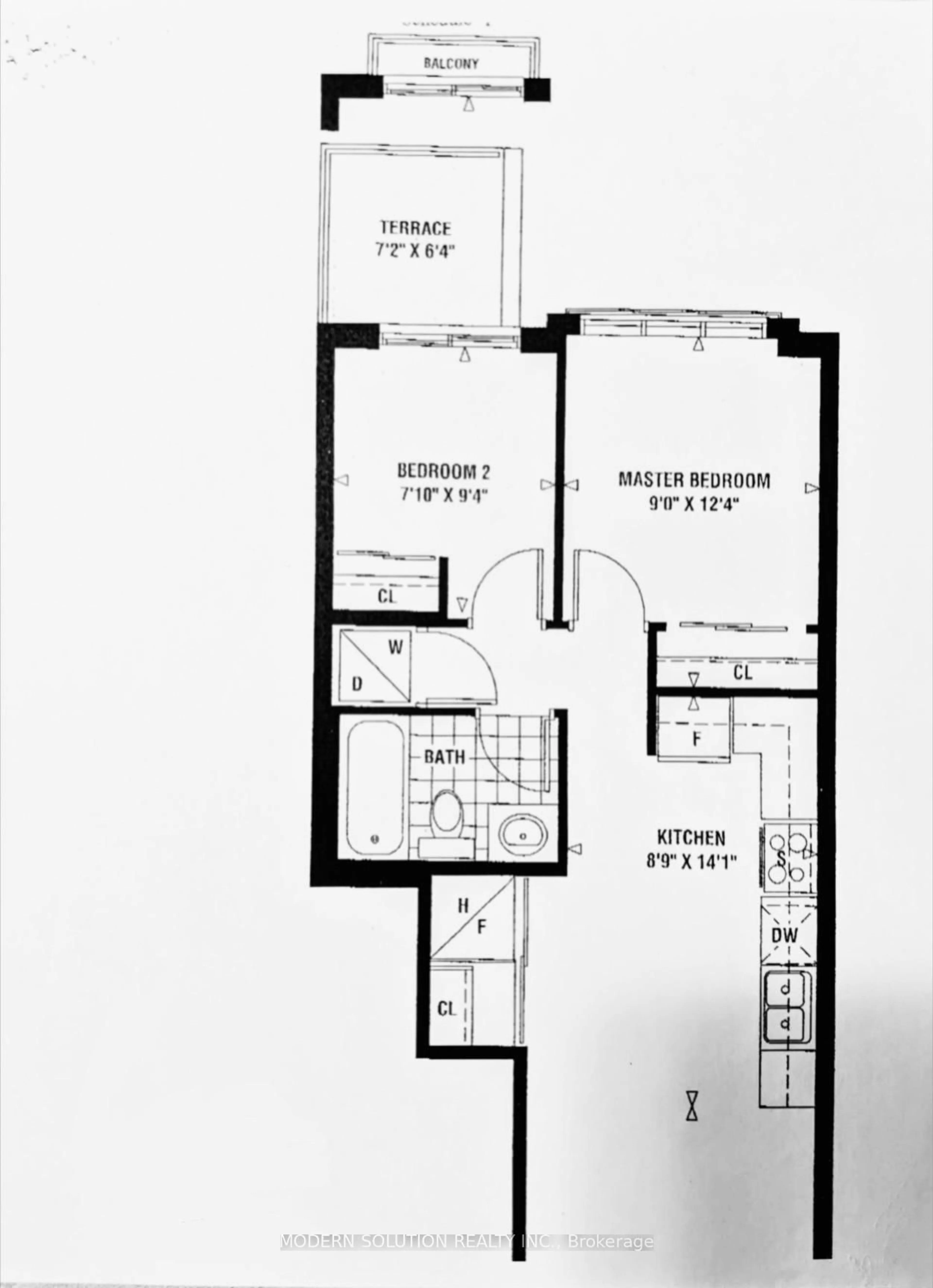 Floor plan for 70 Munro St #3, Toronto Ontario M4M 2S9
