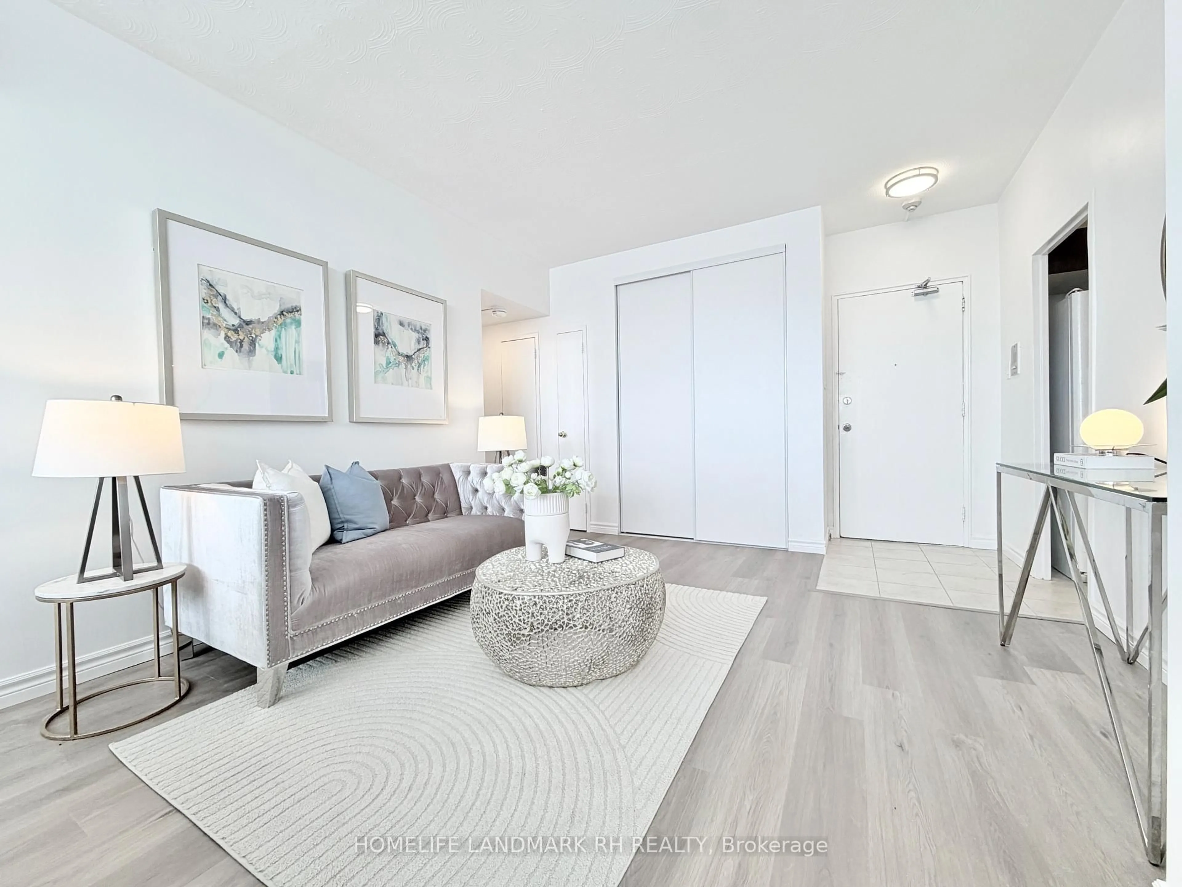 Living room with furniture, unknown for 2245 Eglinton Ave #1007, Toronto Ontario M1K 2N3