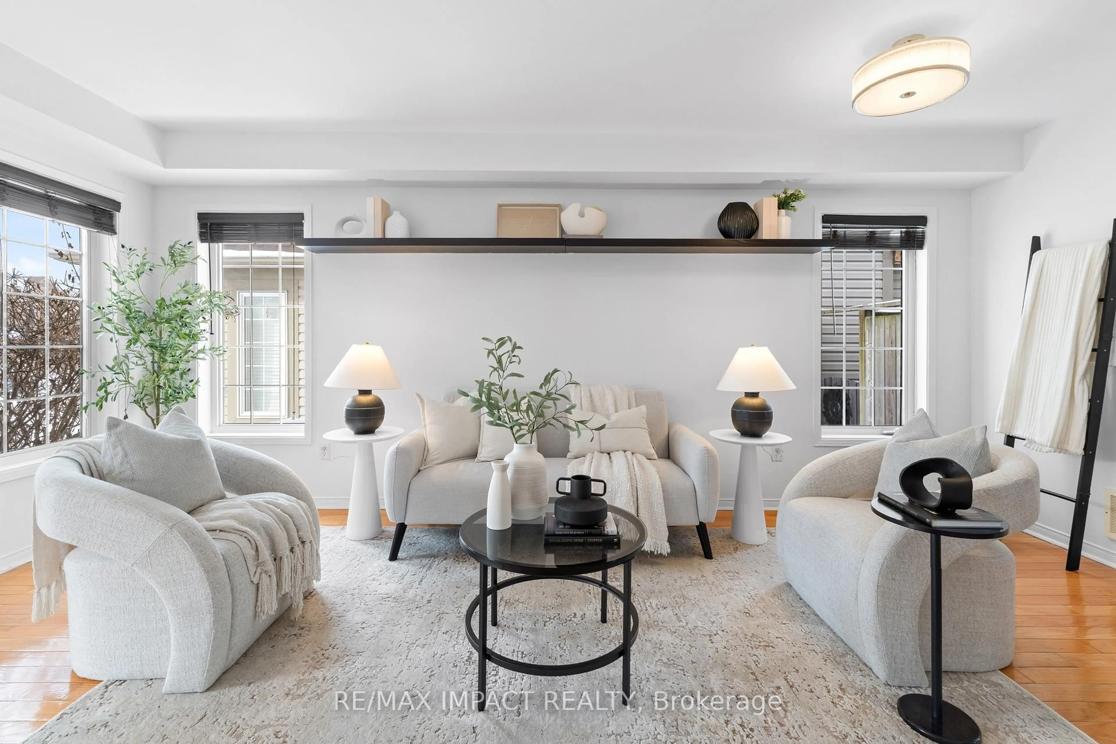 Living room with furniture, ceramic/tile floor for 549 Brasswinds Tr, Oshawa Ontario L1K 2Y9