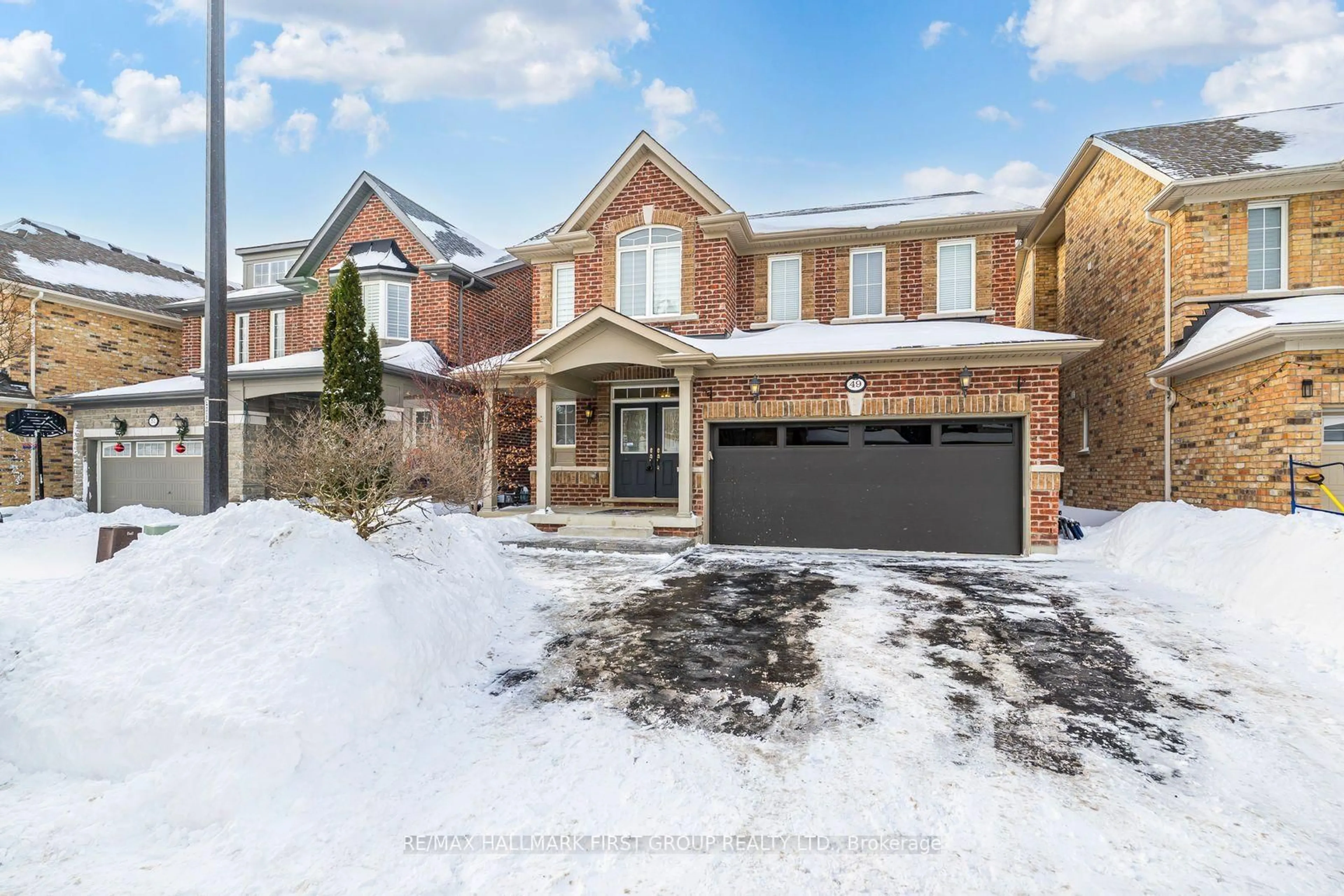 Home with brick exterior material, street for 49 Bignell Cres, Ajax Ontario L1Z 0P6