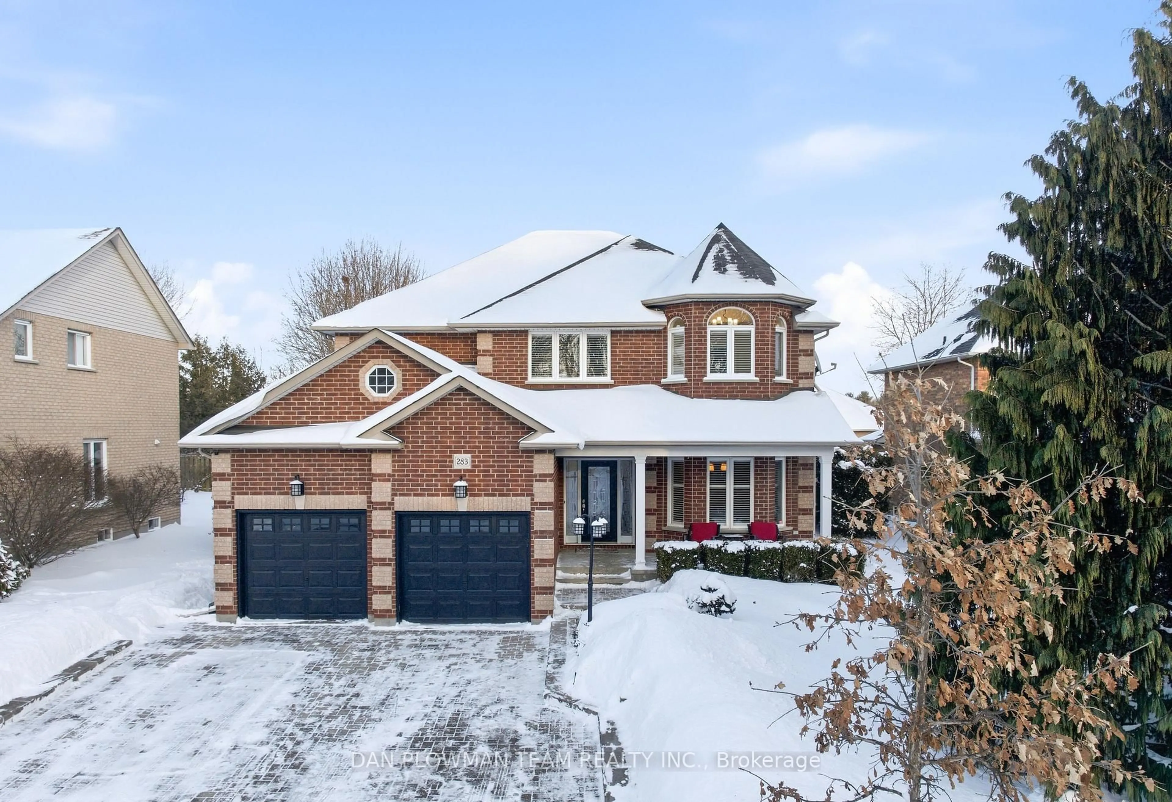 Home with brick exterior material, street for 283 Ryerson Cres, Oshawa Ontario L1G 8B7