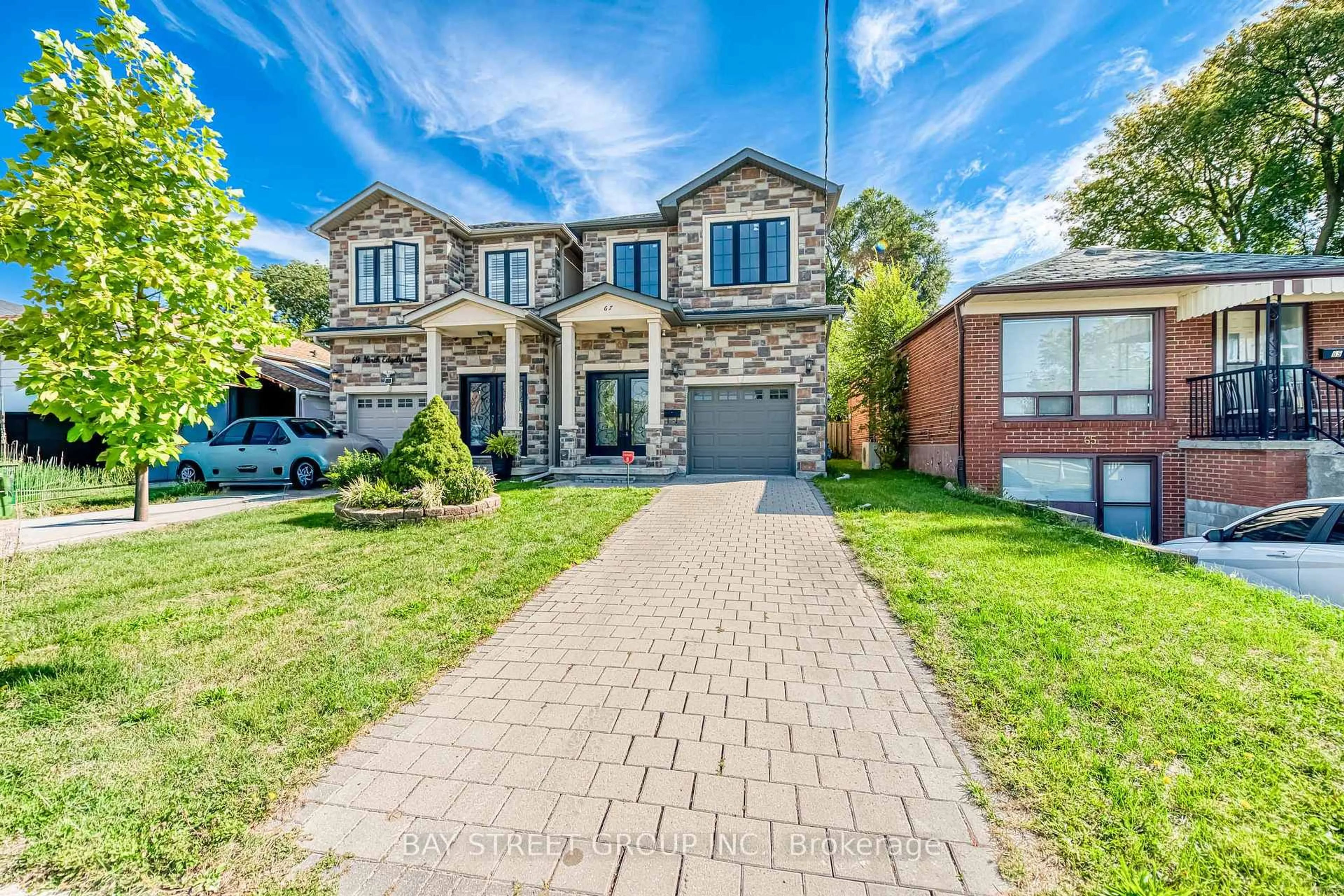 Home with brick exterior material, street for 67 North Edgely Ave, Toronto Ontario M1K 1T8