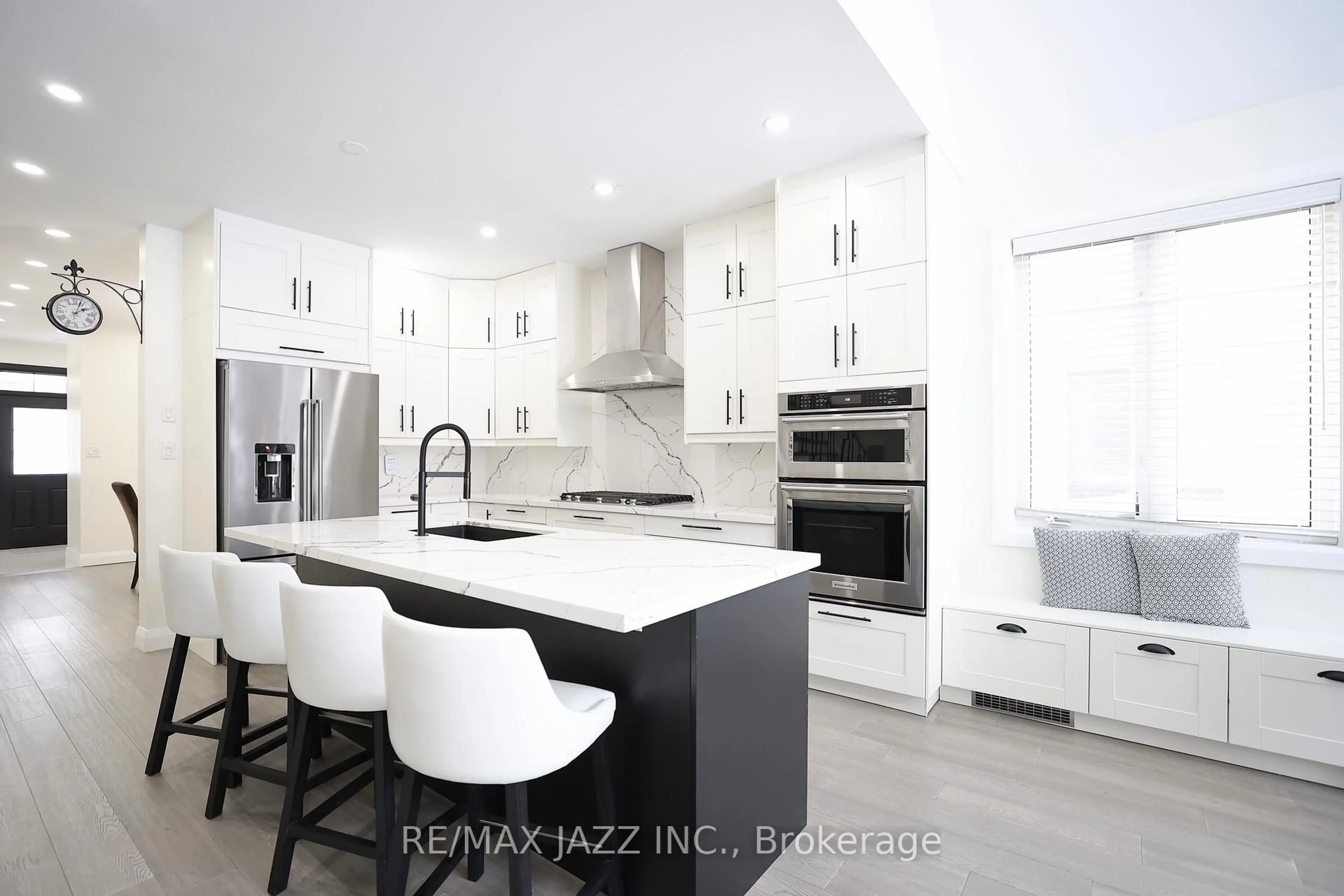 Contemporary kitchen, ceramic/tile floor for 1334 Harlstone Cres, Oshawa Ontario L1K 0N5