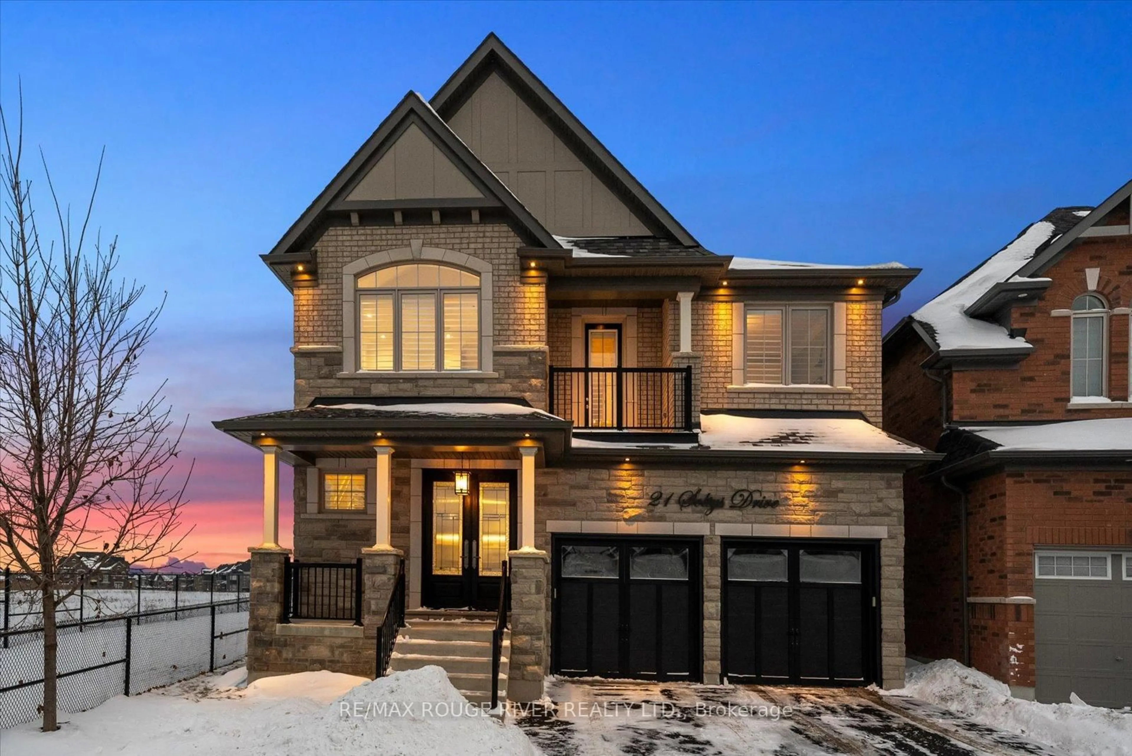 Home with brick exterior material, street for 21 Soltys Dr, Whitby Ontario L1P 0J3