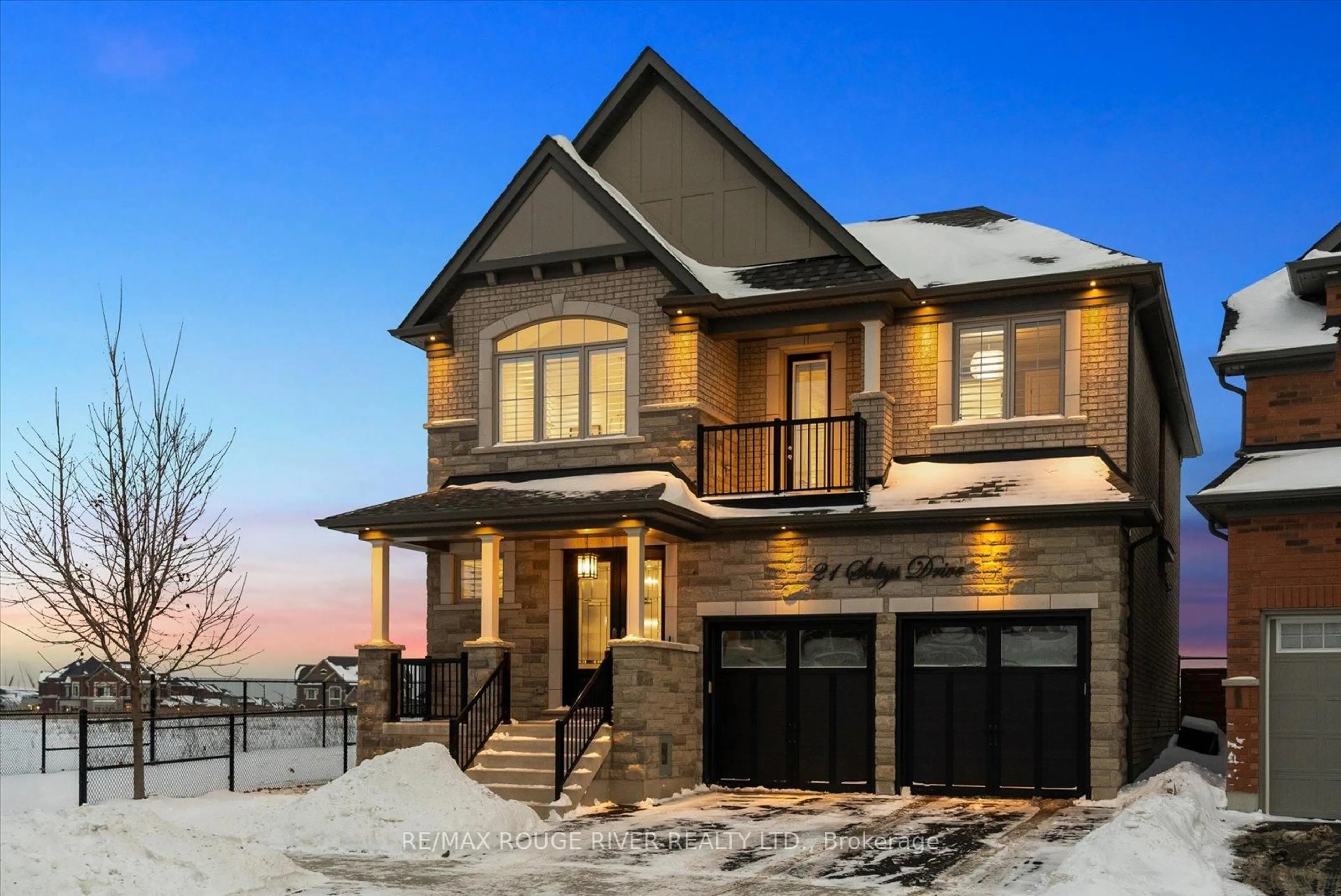 Home with brick exterior material, street for 21 Soltys Dr, Whitby Ontario L1P 0J3