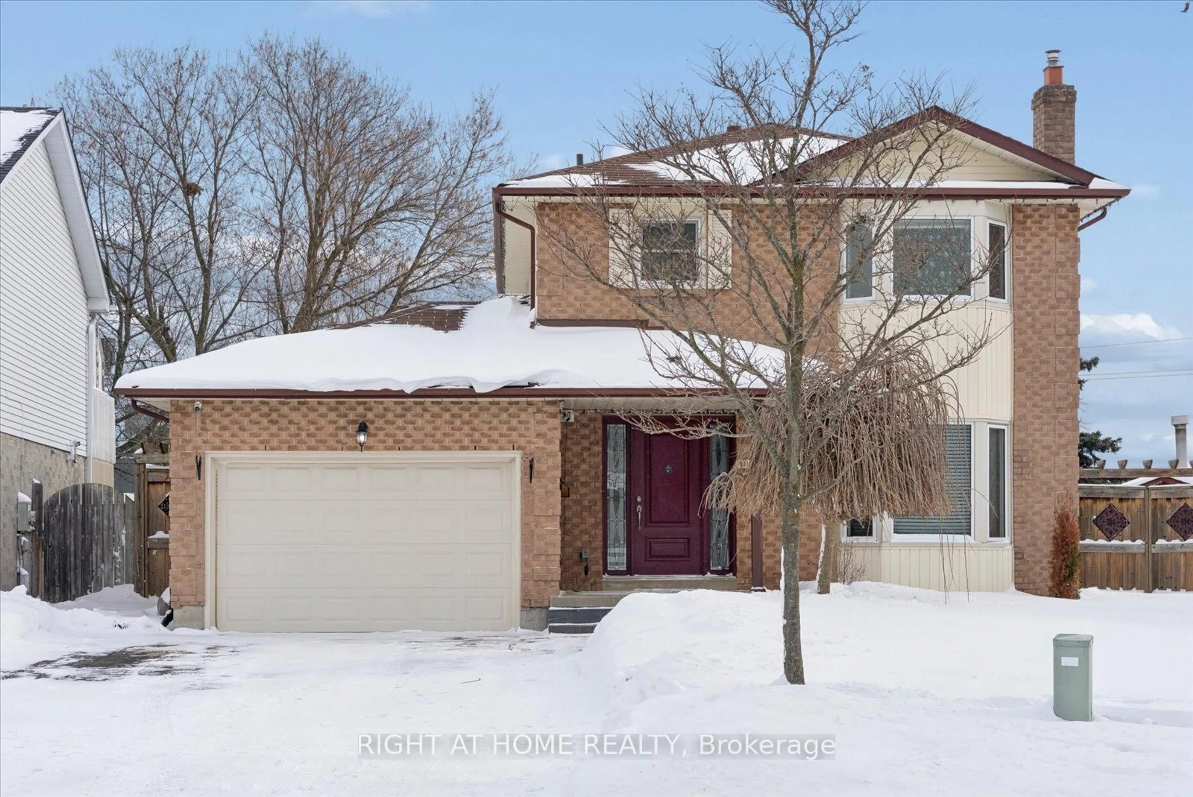 Home with brick exterior material, street for 48 Cherry Blossom Cres, Clarington Ontario L1E 1G7