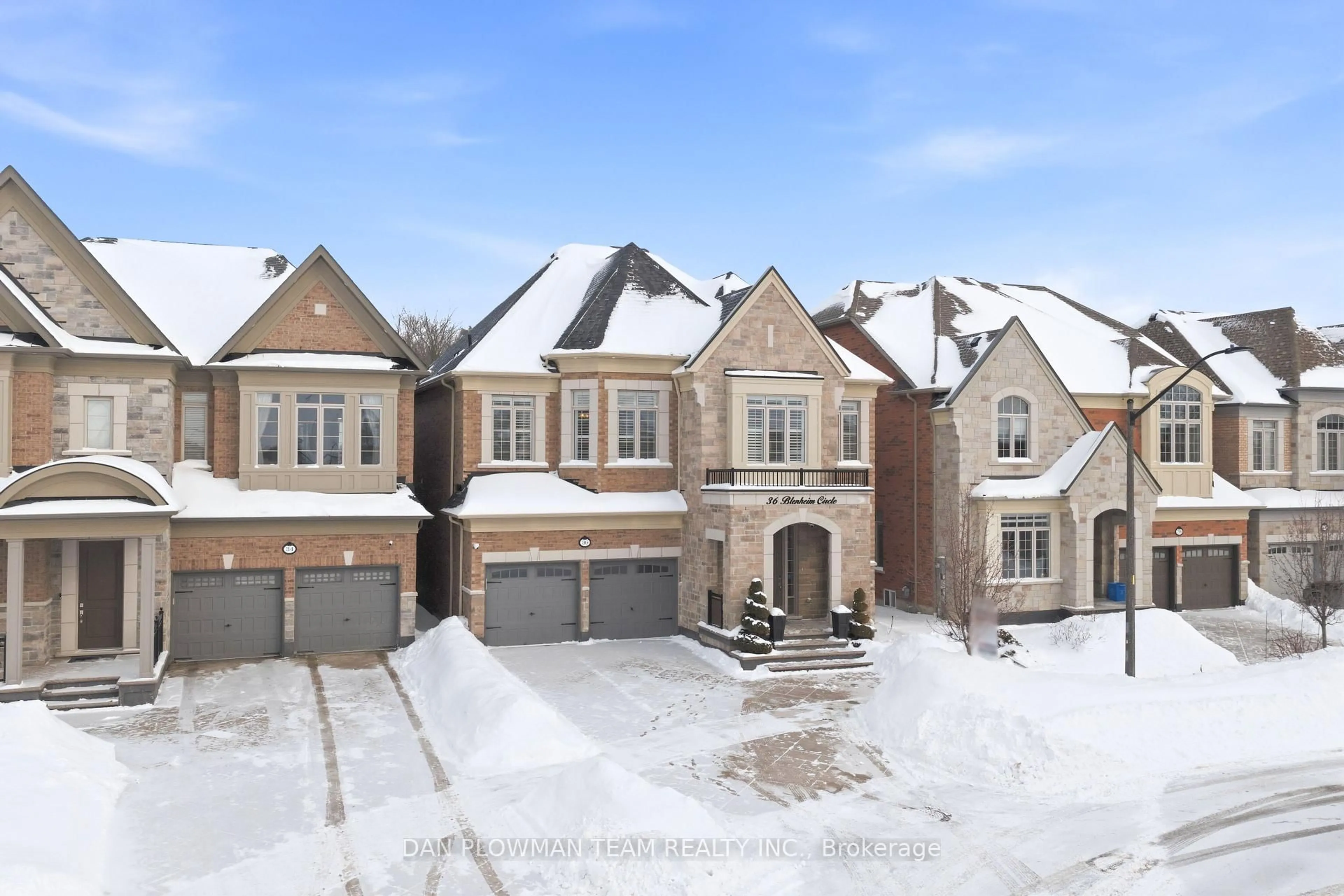 Home with brick exterior material, street for 36 Blenheim Circ, Whitby Ontario L1P 0E3