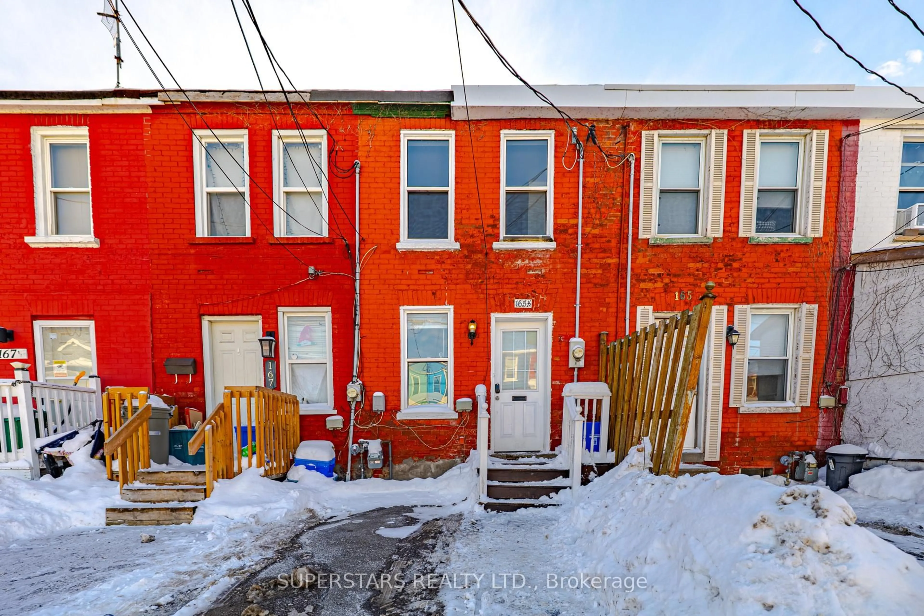 A pic from outside/outdoor area/front of a property/back of a property/a pic from drone, street for 165 1/2 Olive Ave, Oshawa Ontario L1H 2P1
