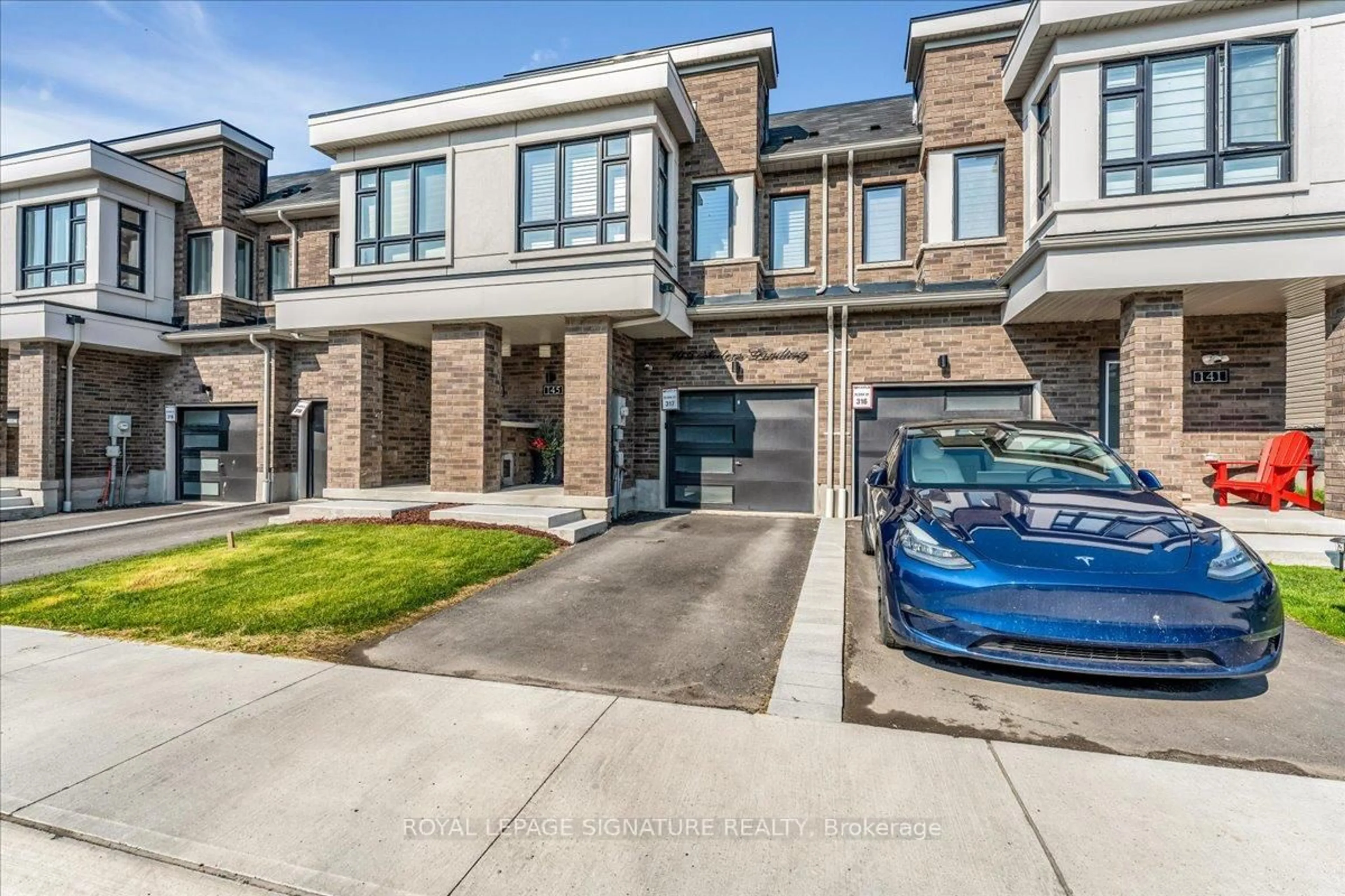 Home with brick exterior material, street for 145 Sailors Landing, Clarington Ontario L1C 3K5