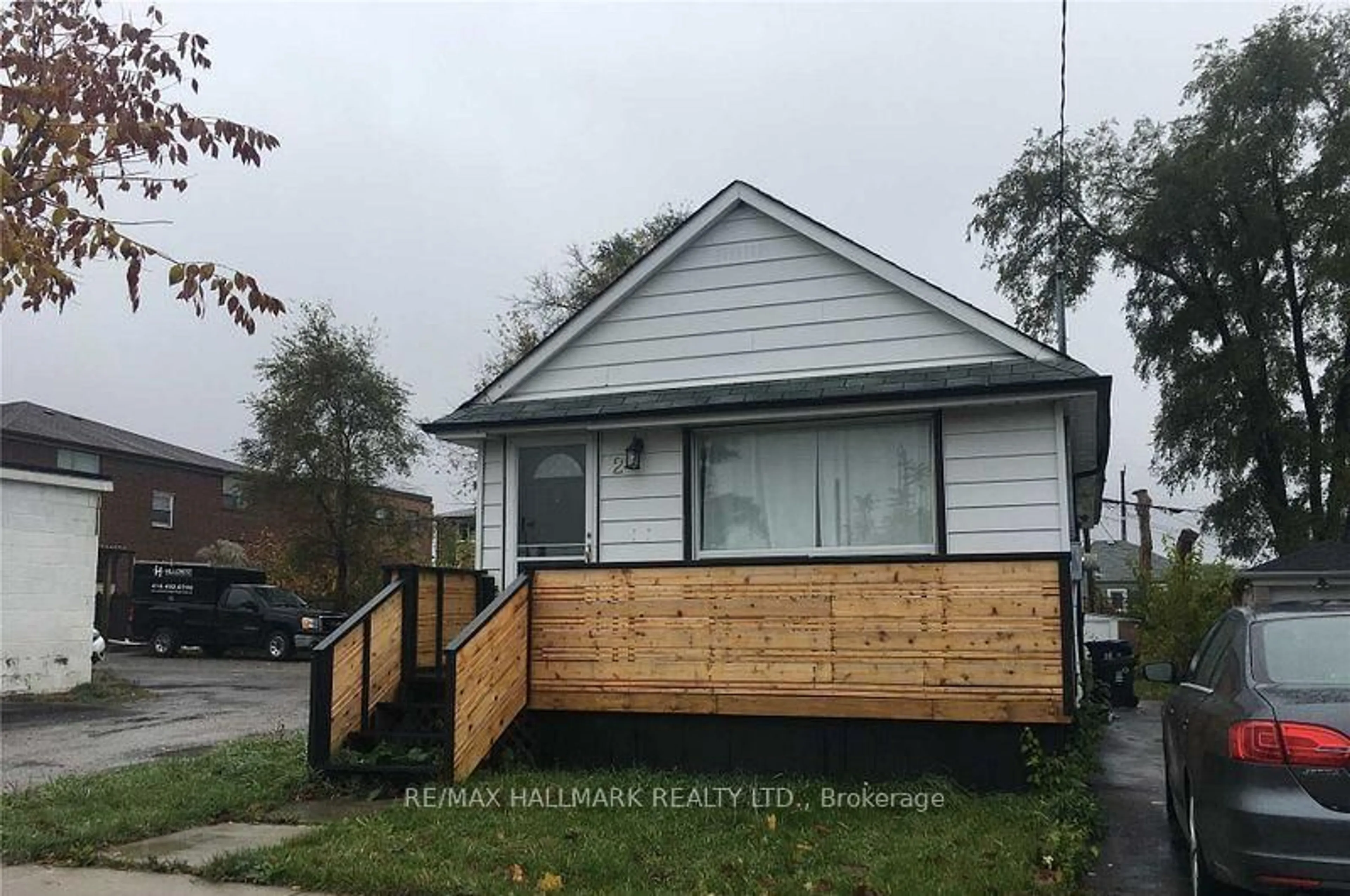 Home with vinyl exterior material, street for 2 Marsh Rd, Toronto Ontario M1K 1Y7