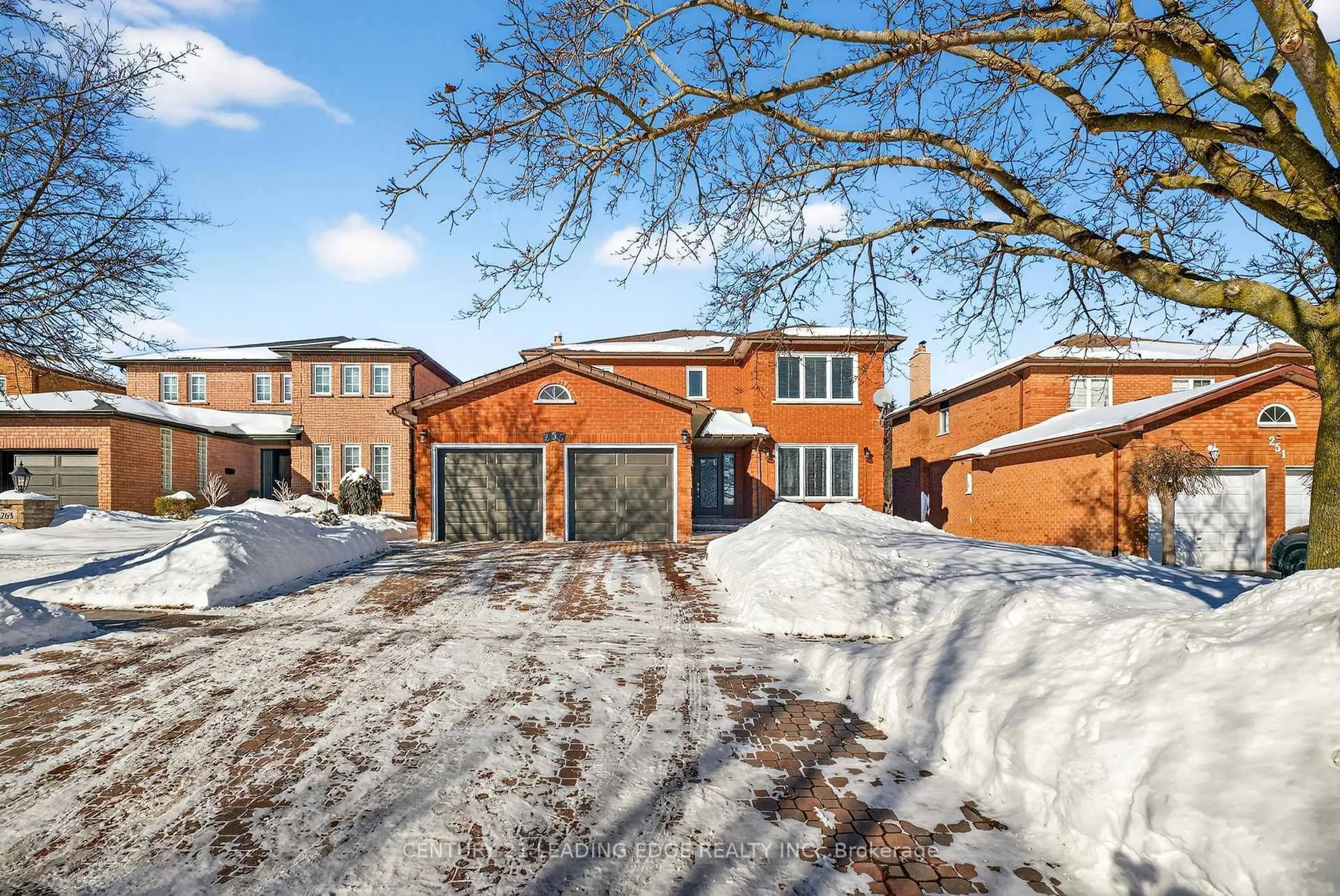 Home with brick exterior material, street for 255 Homestead Dr, Oshawa Ontario L1J 6V2