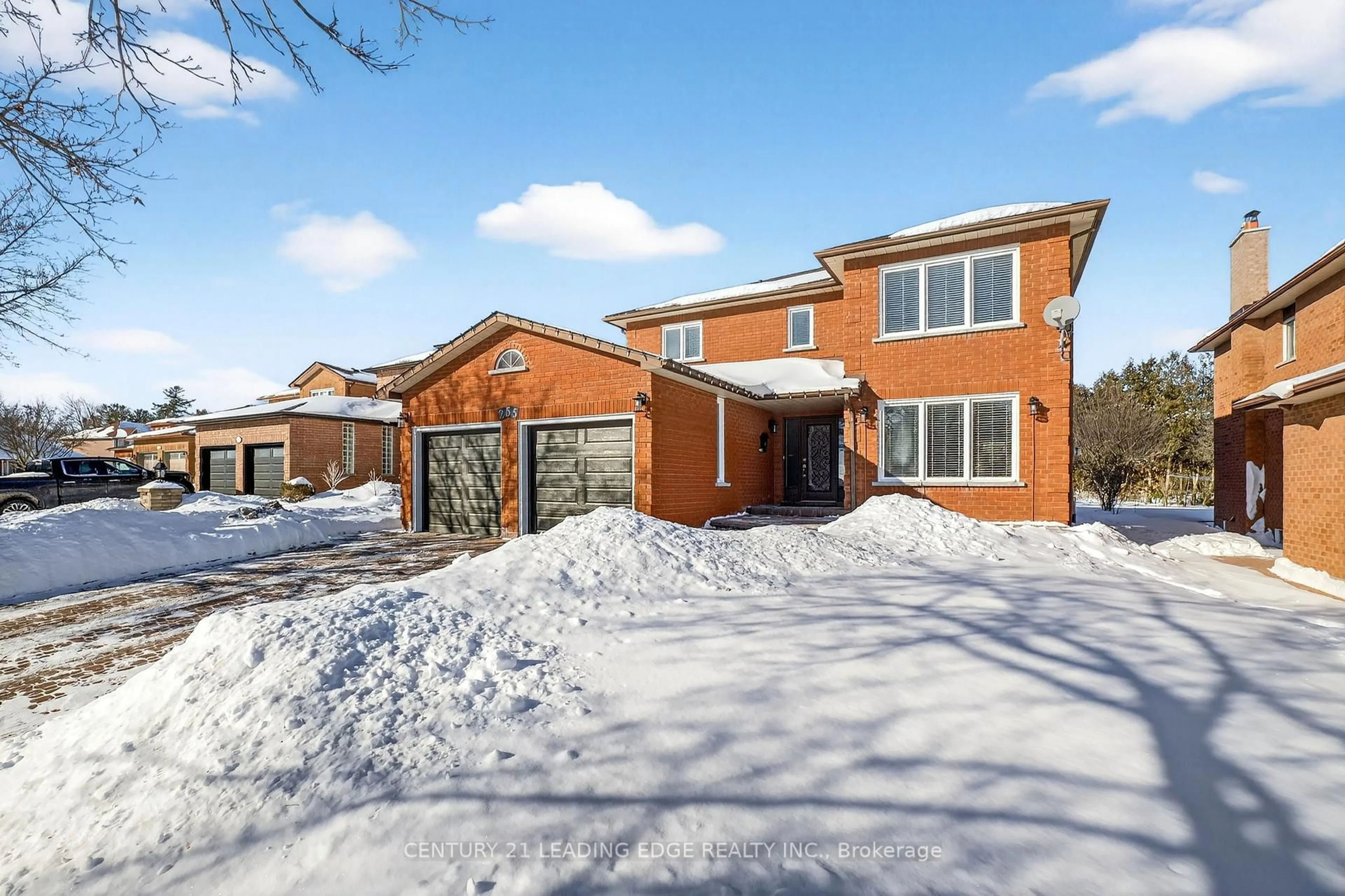 Home with brick exterior material, street for 255 Homestead Dr, Oshawa Ontario L1J 6V2