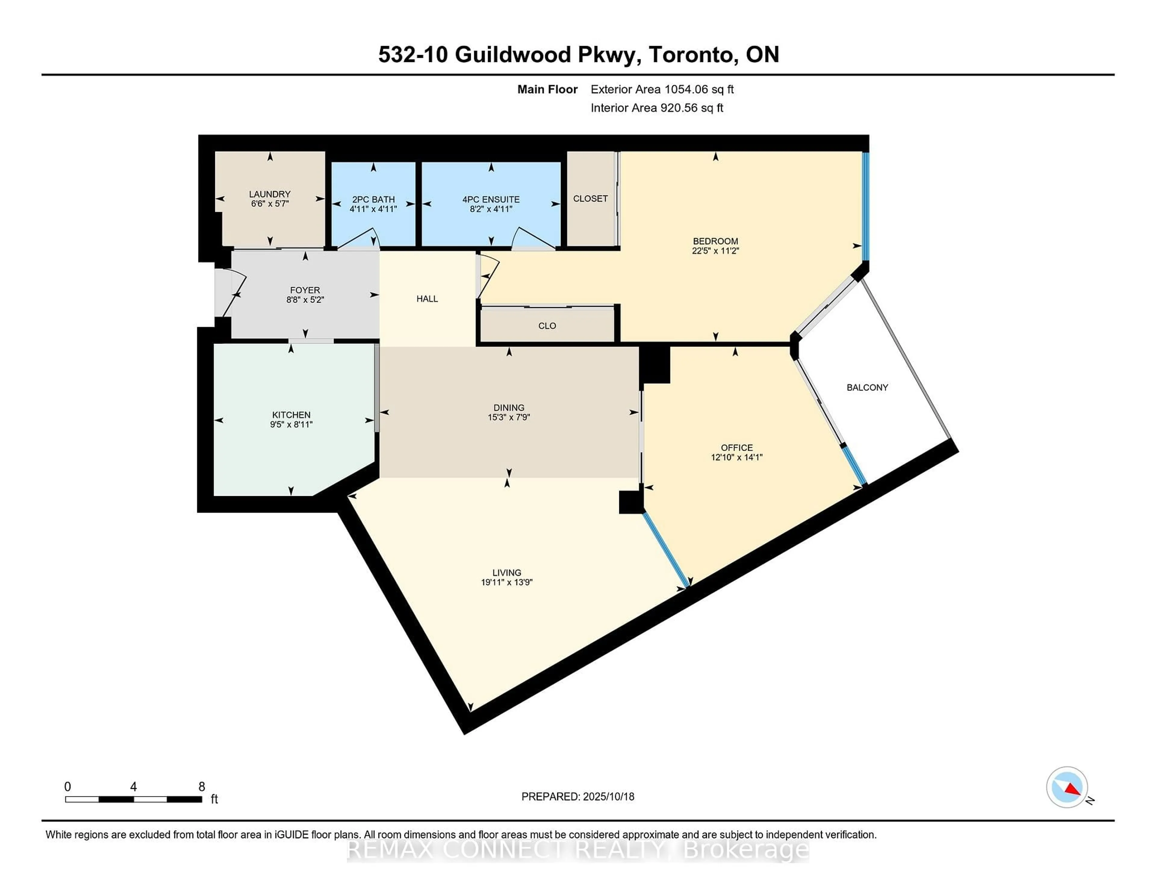 Floor plan for 10 Guildwood Pkwy #532, Toronto Ontario M1E 5B5
