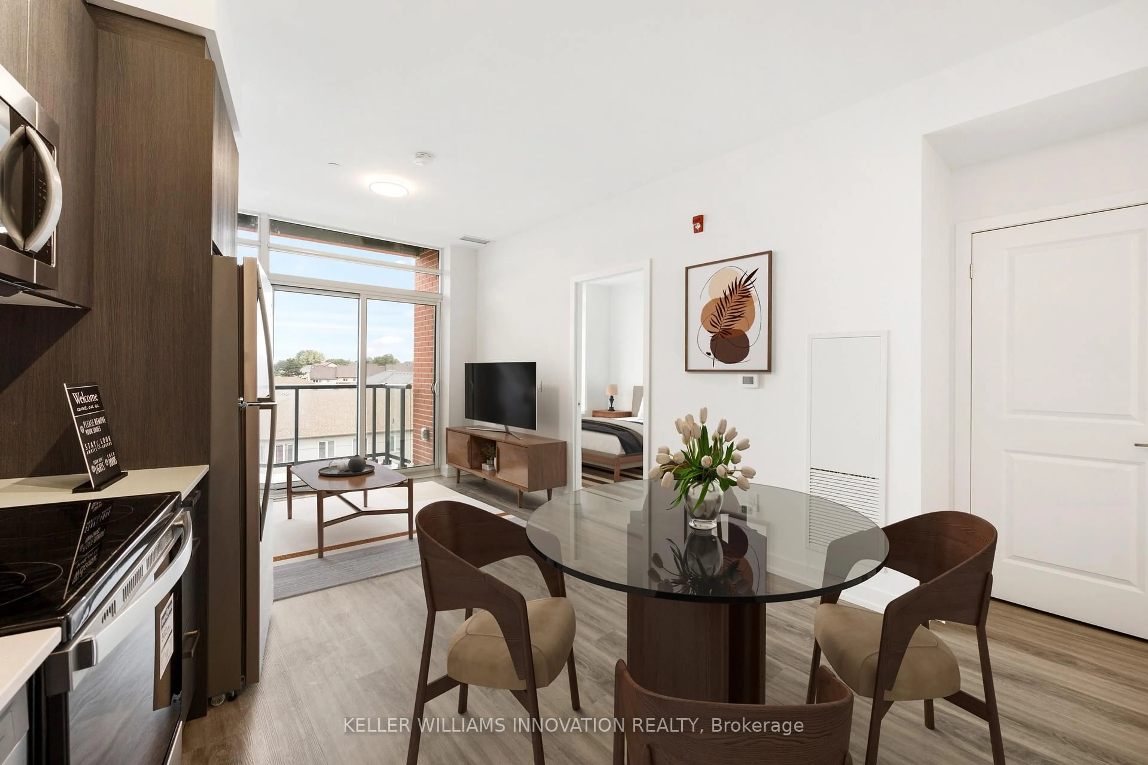 Living room with furniture, unknown for 1010 Dundas St #524, Whitby Ontario L1N 2K2