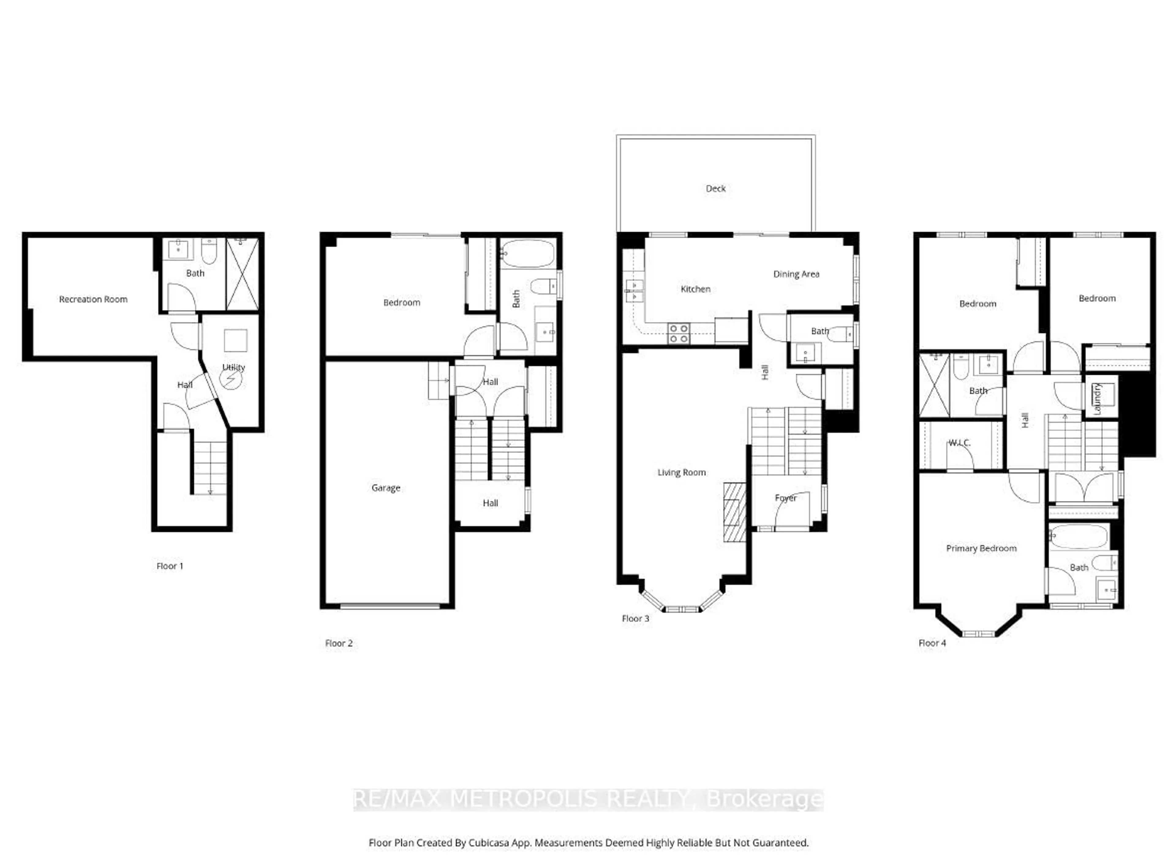 Floor plan for 43 Horton St, Ajax Ontario L1Z 1E3