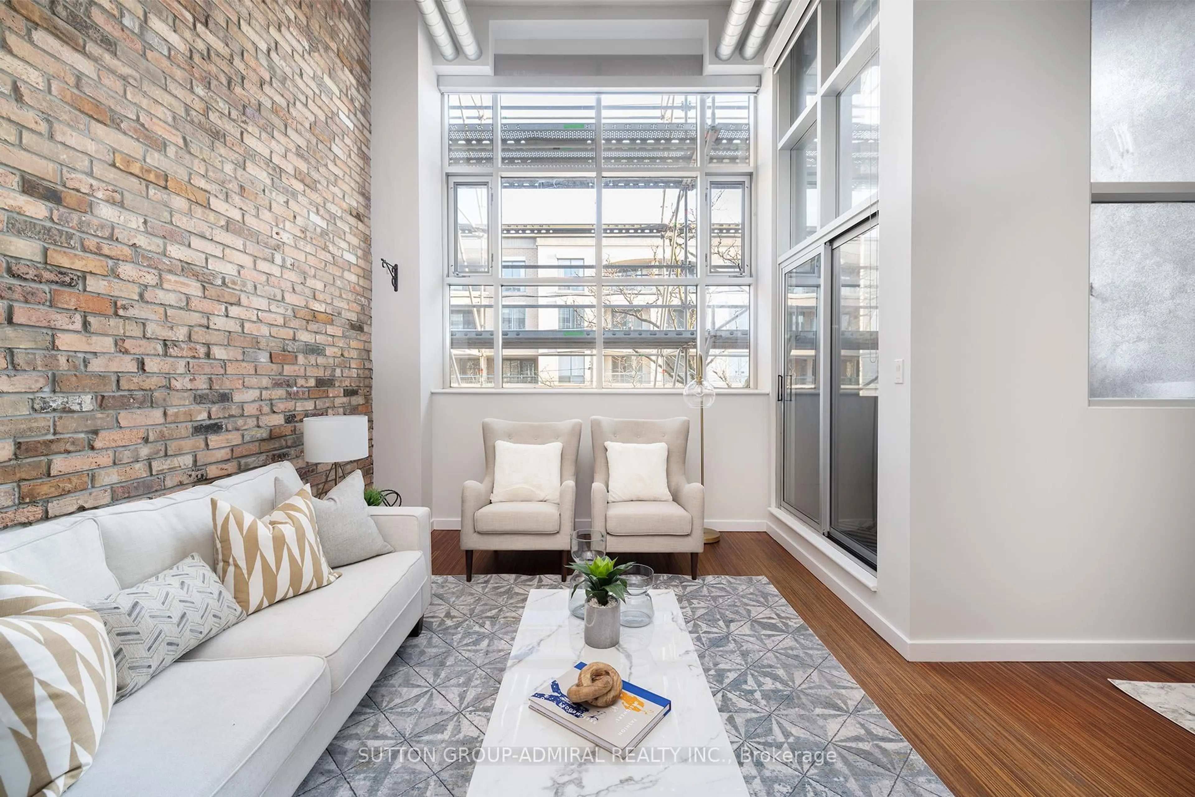 Living room with furniture, unknown for 1852 Queen St #201, Toronto Ontario M4L 1H1