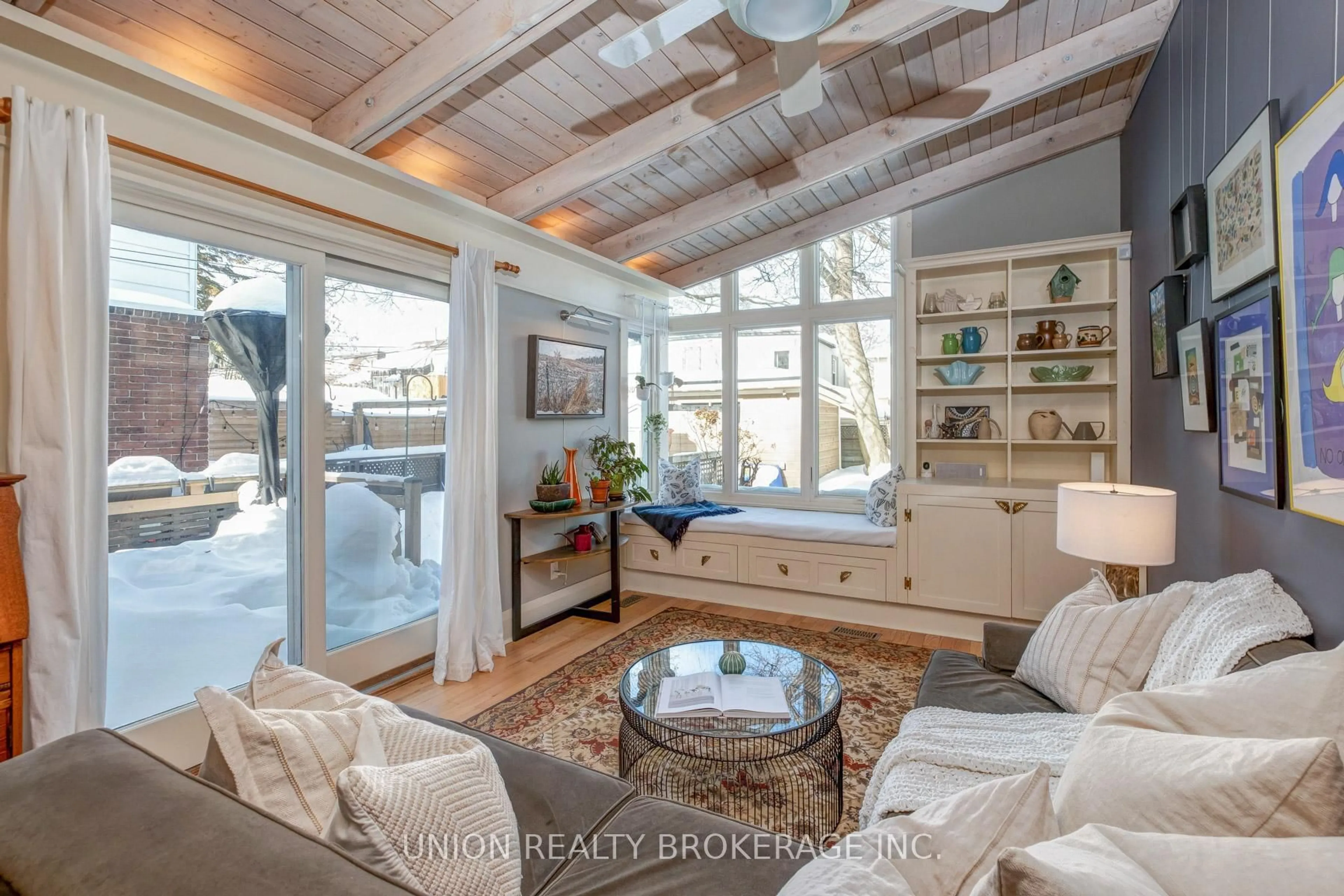 Living room with furniture, unknown for 38 Earl Haig Ave, Toronto Ontario M4C 1E1