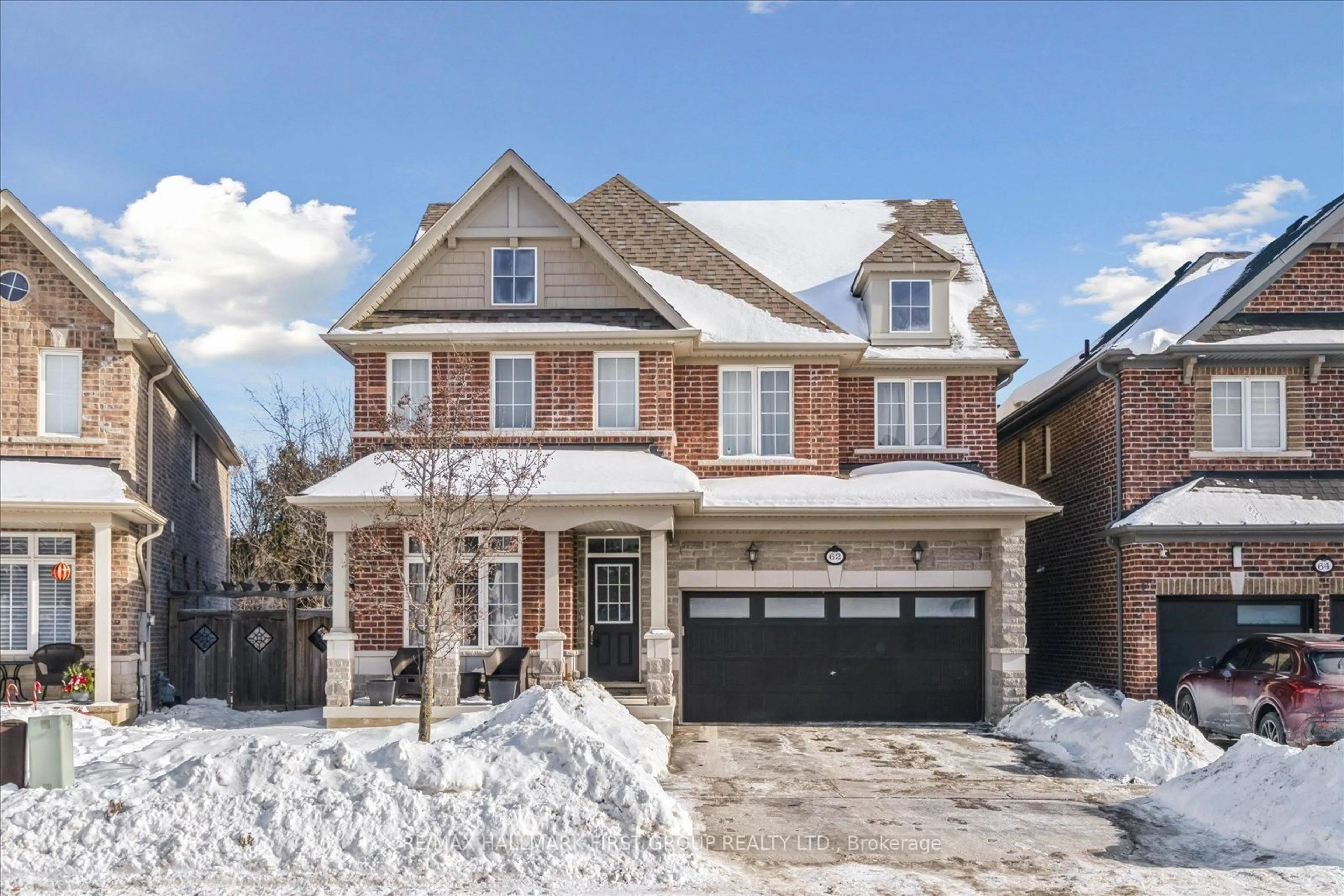 Home with brick exterior material, street for 62 Bignell Cres, Ajax Ontario L1Z 0P6