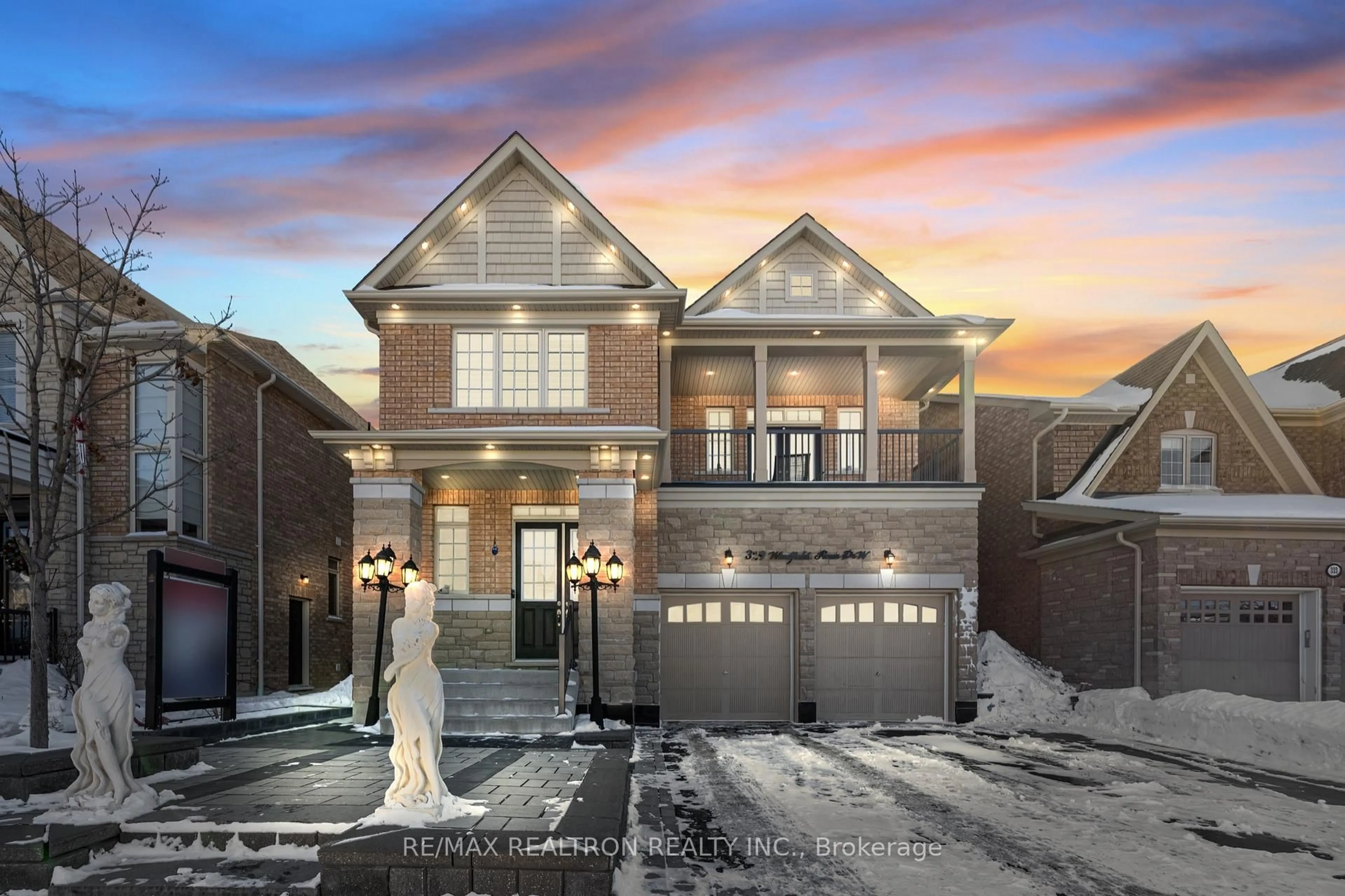 Home with brick exterior material, street for 329 Windfield Farm Dr, Oshawa Ontario L1L 0M2