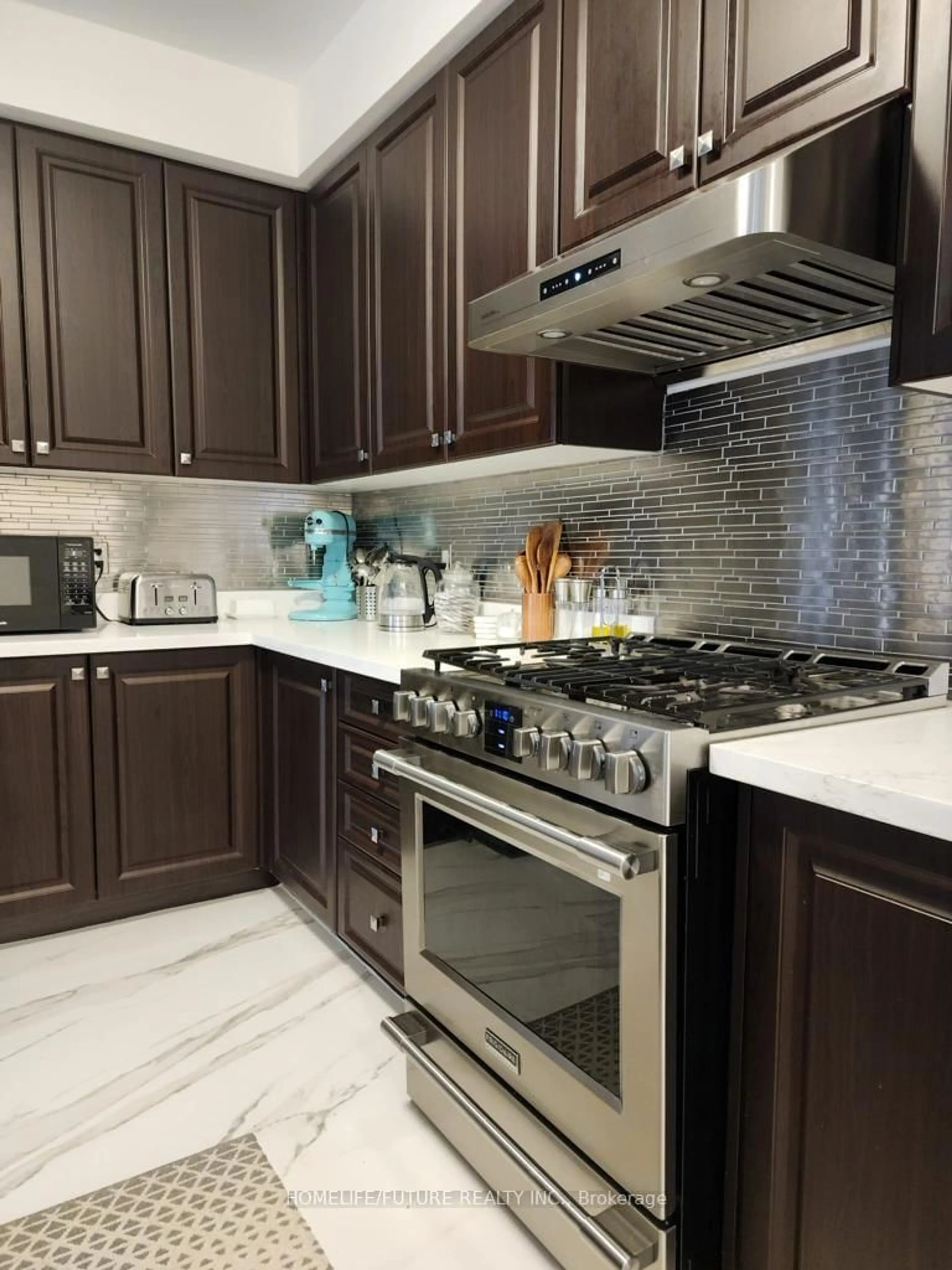 Contemporary kitchen, ceramic/tile floor for 2426 Hibiscus Dr, Pickering Ontario L1X 0G7