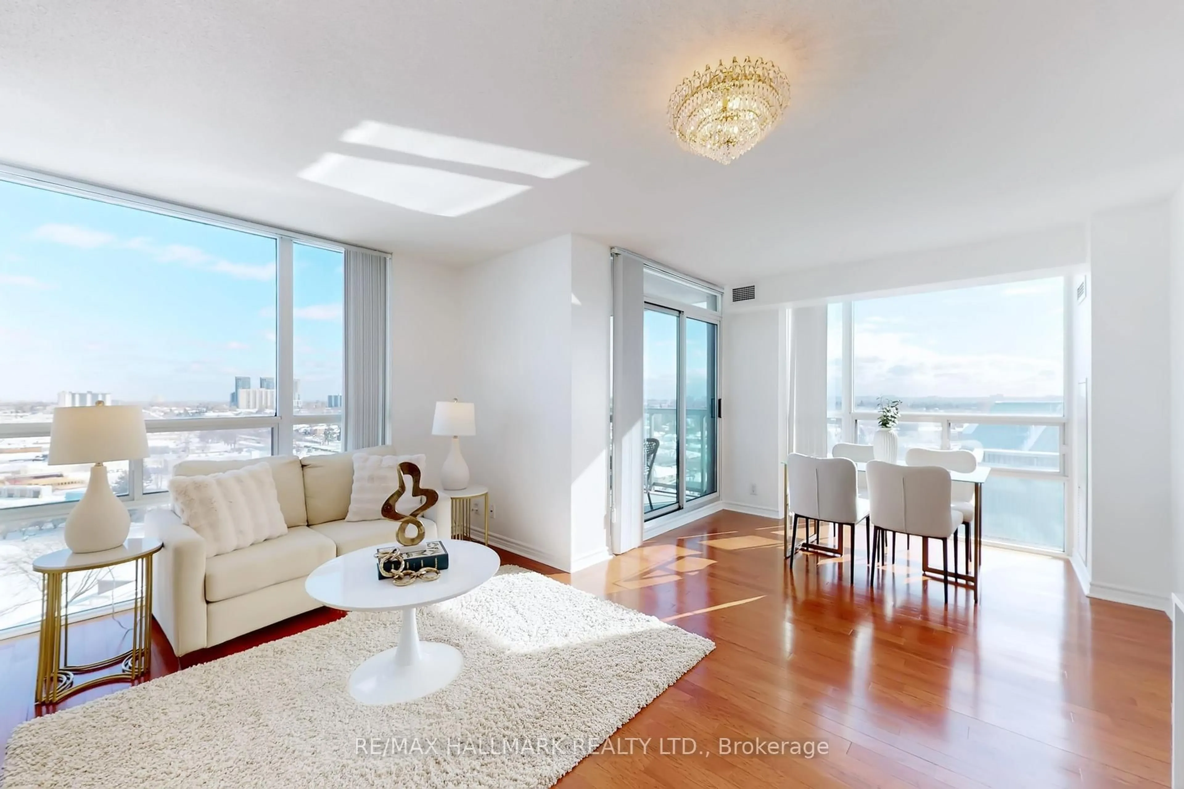 Living room with furniture, unknown for 68 Grangeway Ave #1510, Toronto Ontario M1H 0A1