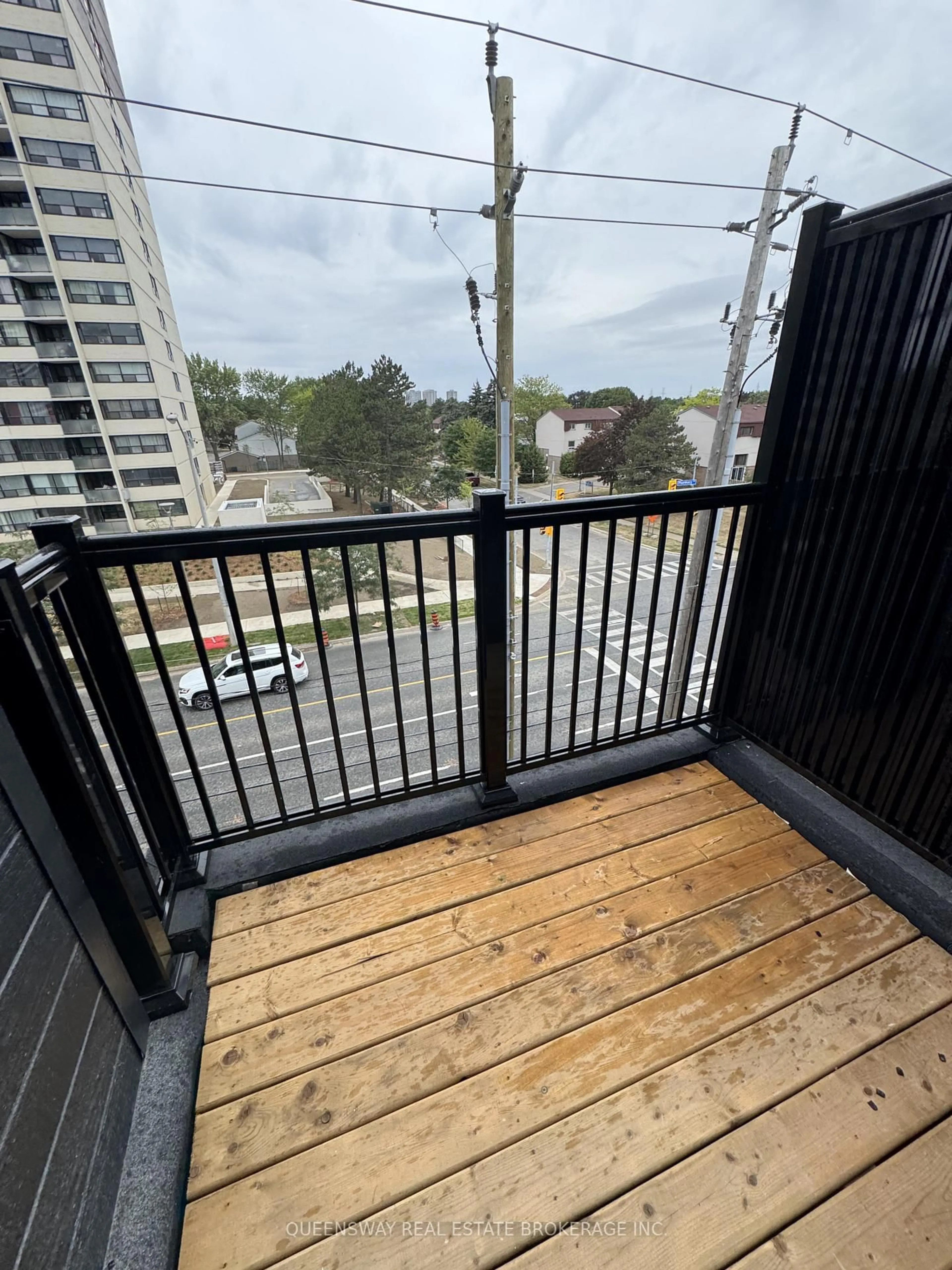 Balcony in the apartment, city buildings view from balcony for 3079 pharmacy Ave, Toronto Ontario M1T 1H8