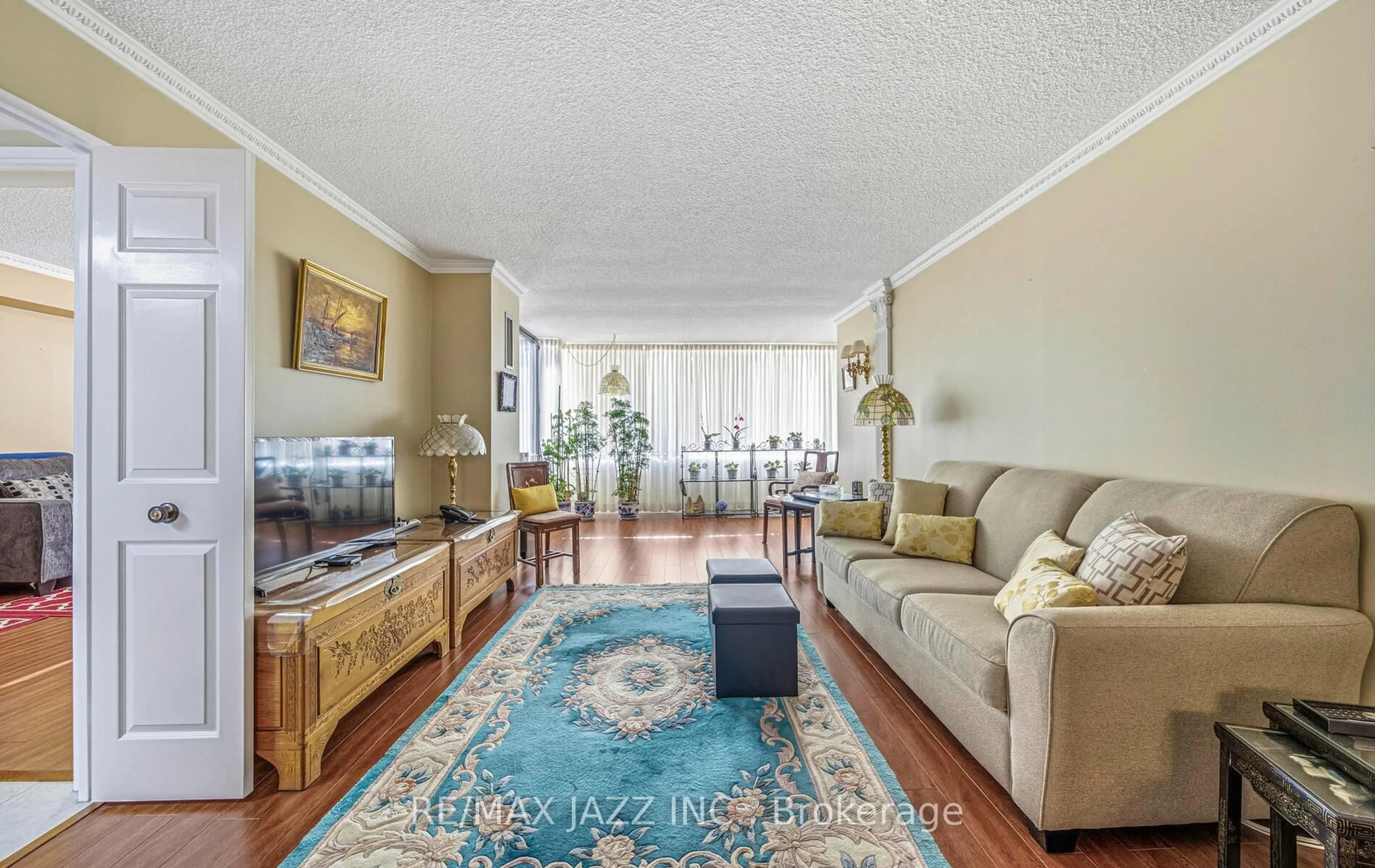 Living room with furniture, unknown for 2330 Bridletowne Circ #801, Toronto Ontario M1W 3P6