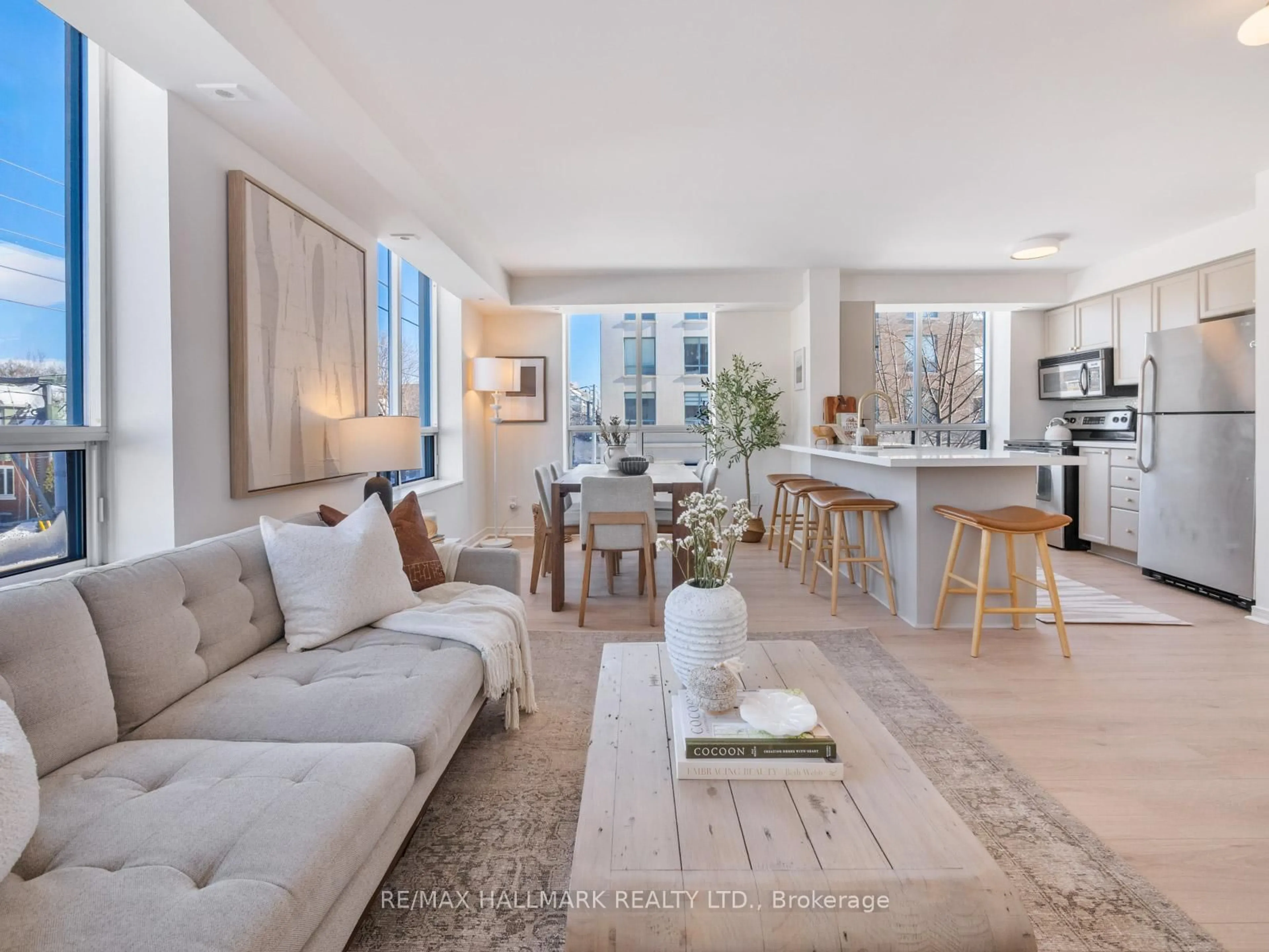 Living room with furniture, unknown for 1765 Queen St #211, Toronto Ontario M4L 3Z2