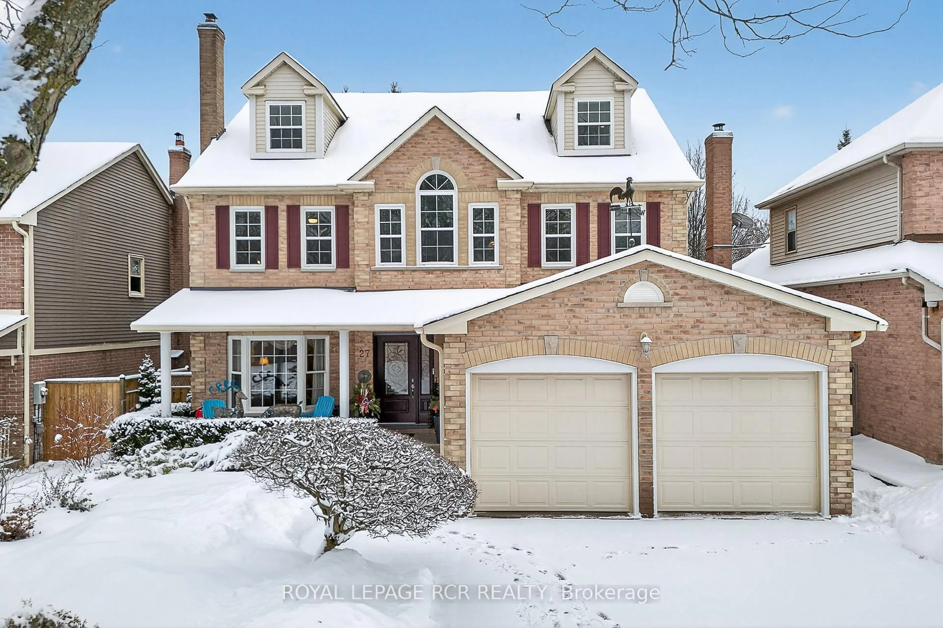 Home with brick exterior material, street for 27 Kennett Dr, Whitby Ontario L1P 1L5