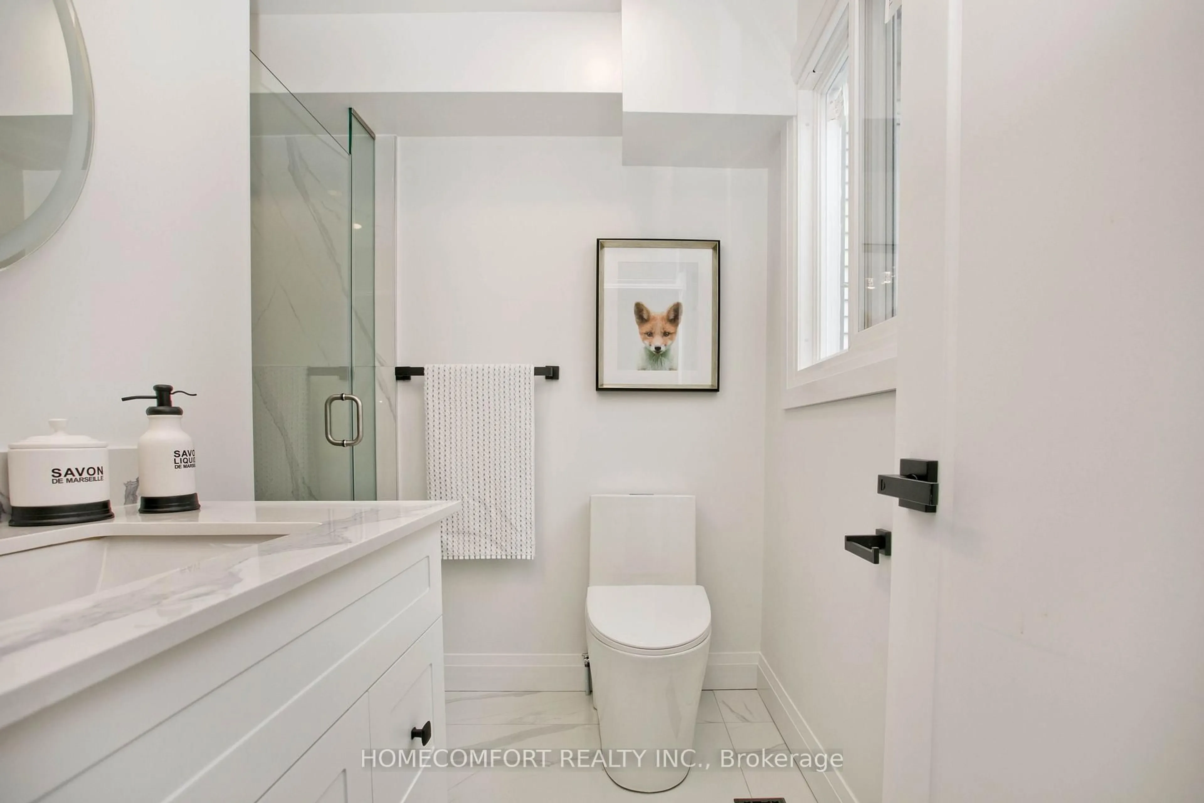 Contemporary bathroom, ceramic/tile floor for 18 Connaught Ave, Toronto Ontario M4L 2V9