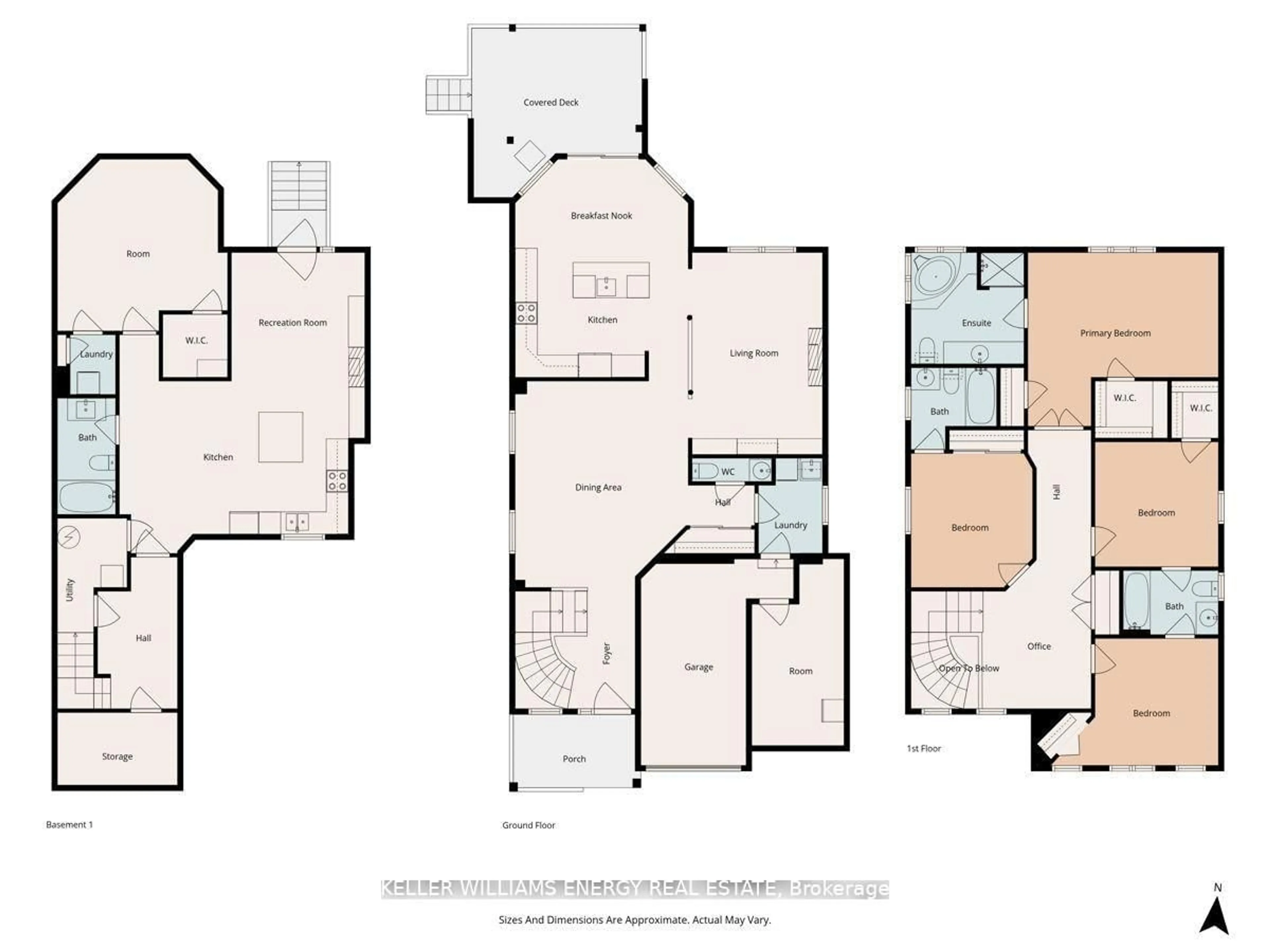 Floor plan for 66 Oceanpearl Cres, Whitby Ontario L1N 0C3