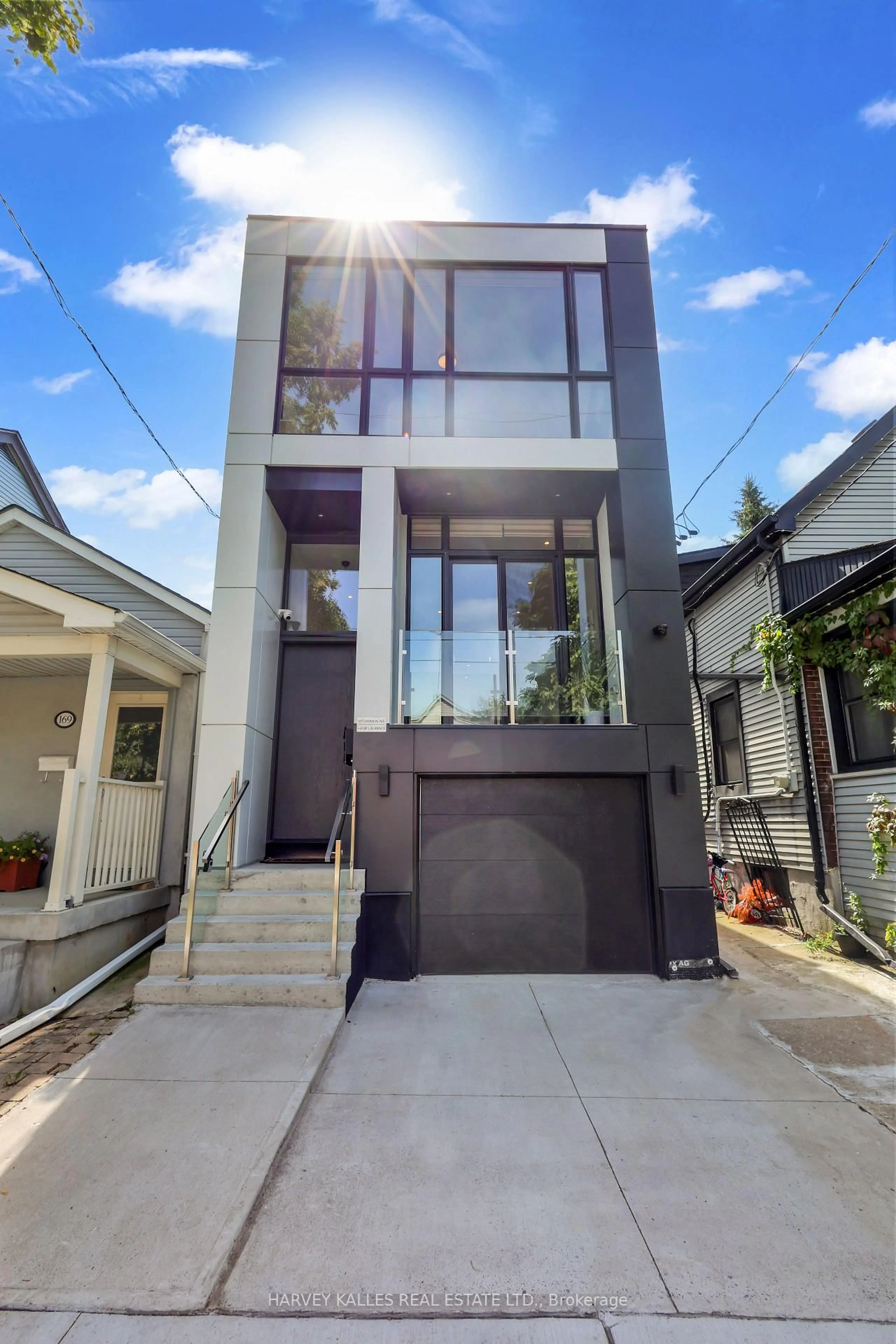 Home with brick exterior material, street for 167 Sammon Ave, Toronto Ontario M4J 1Z1