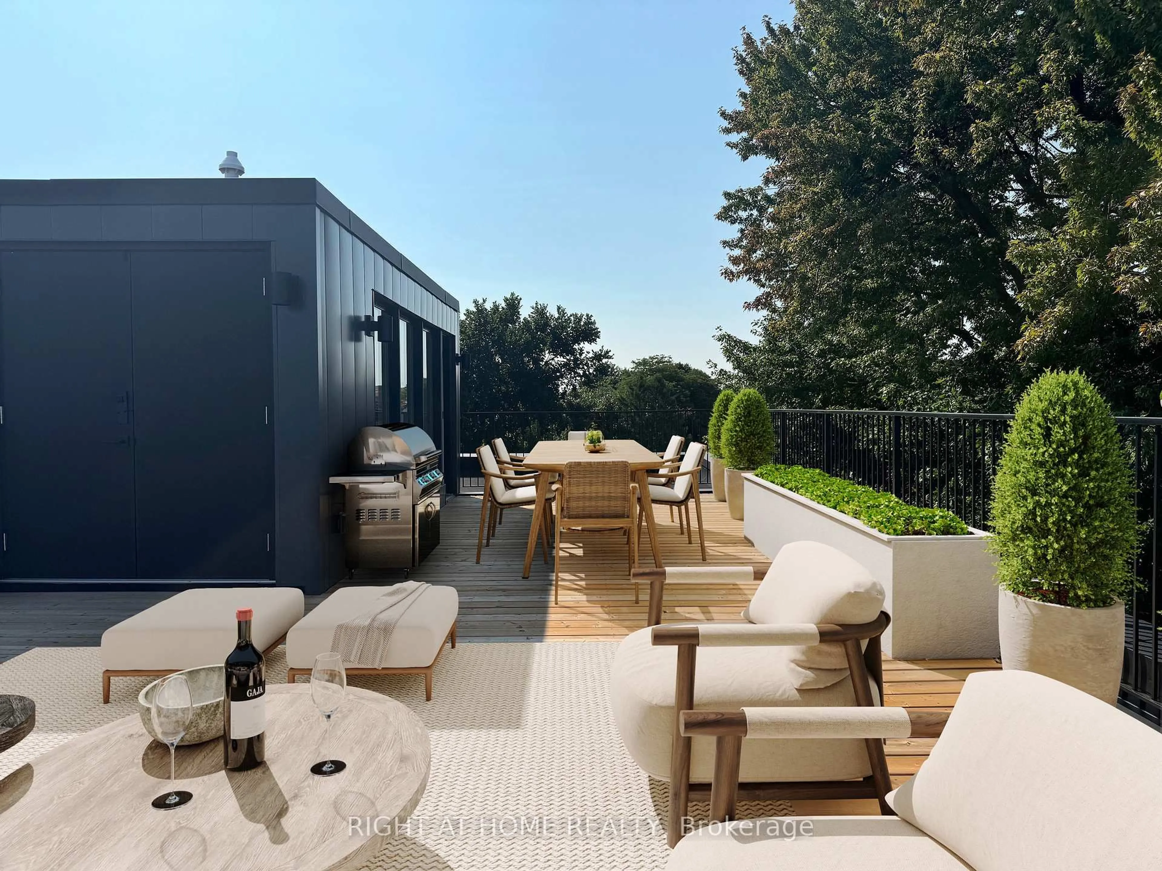 Patio, street for 2343 Gerrard St #Sky, Toronto Ontario M4E 2E6