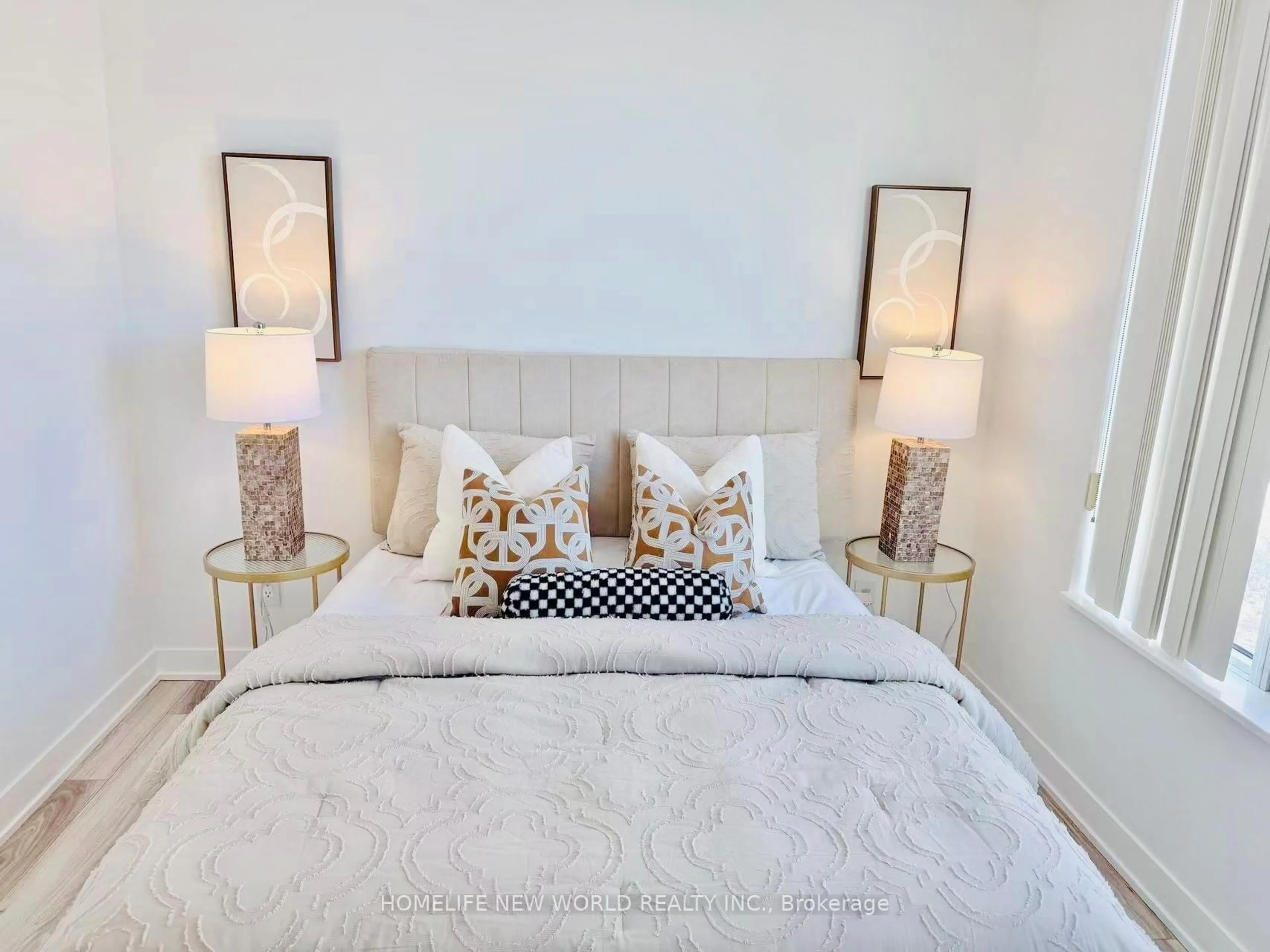 Bedroom with bed, unknown for 195 Bonis Ave #805, Toronto Ontario M1T 0A5