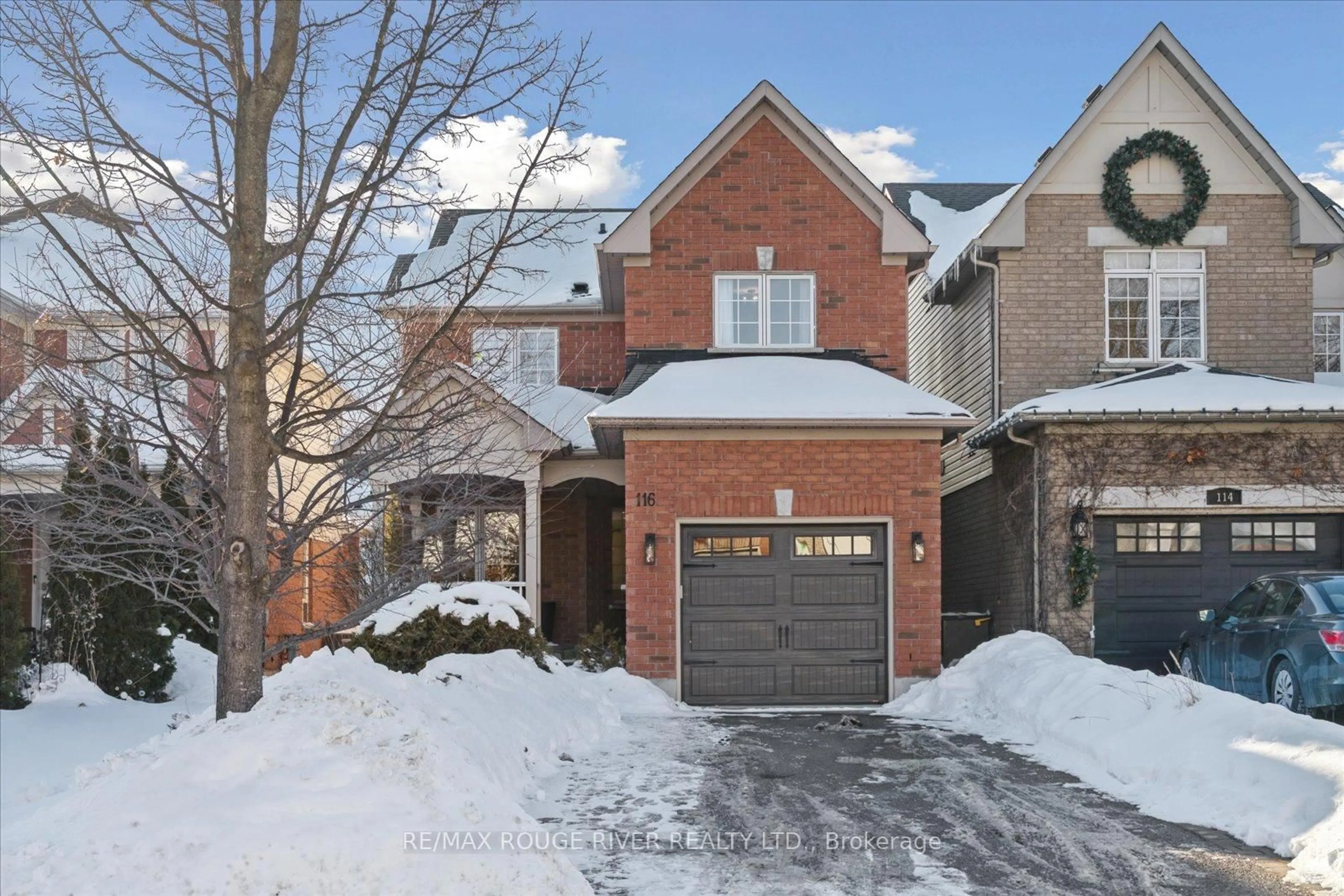 Home with brick exterior material, street for 116 Bach Ave, Whitby Ontario L1R 2P7