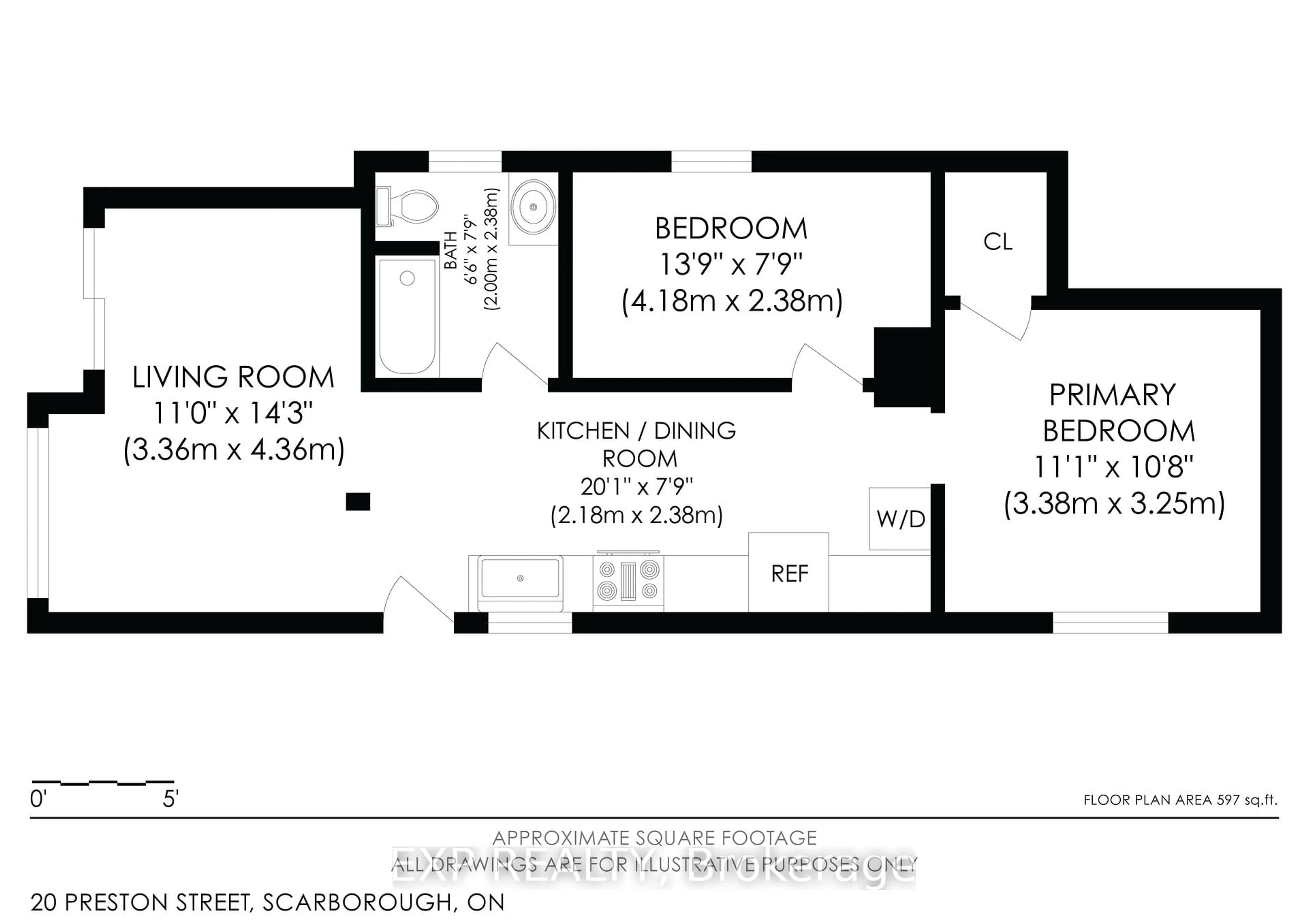 Floor plan for 20 PRESTON St, Toronto Ontario M1N 3N1