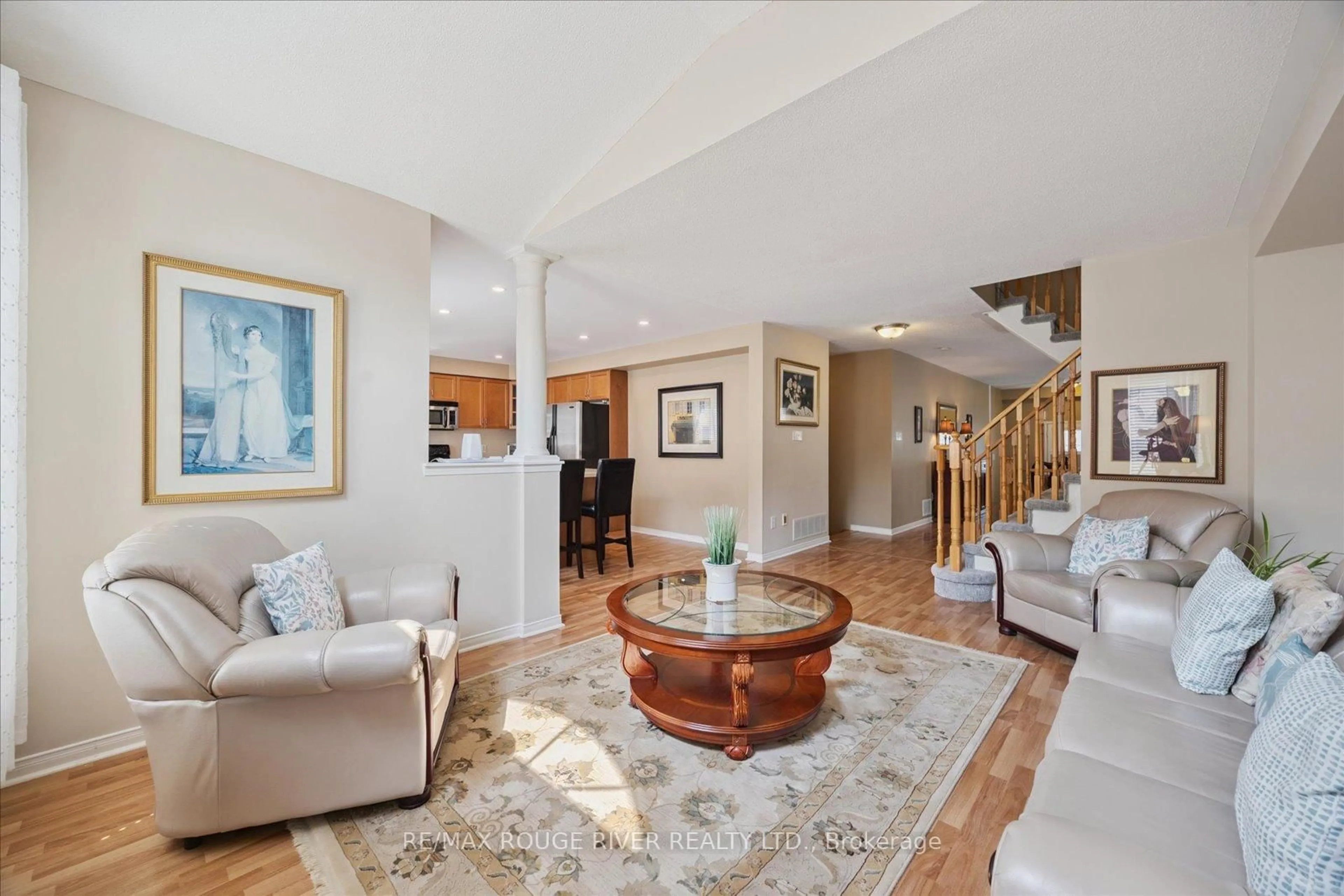 Living room with furniture, unknown for 81 Vanguard Dr, Whitby Ontario L1M 2P1