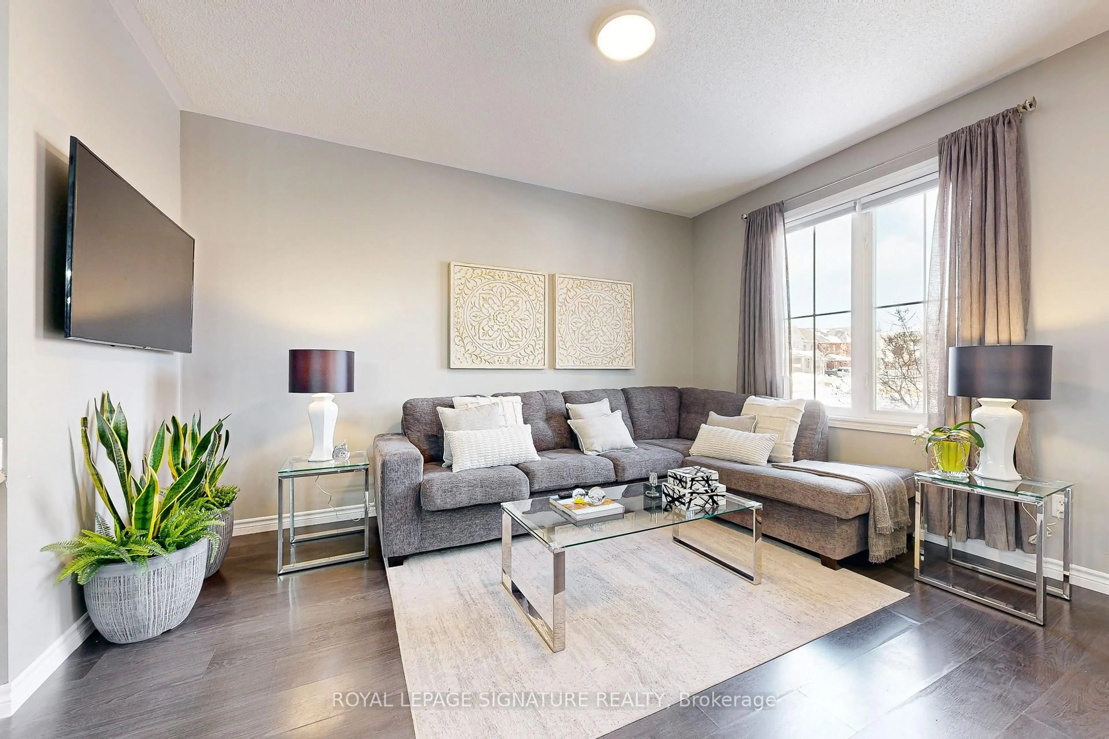 Living room with furniture, unknown for 9 Ted Miller Cres, Clarington Ontario L1C 0L8