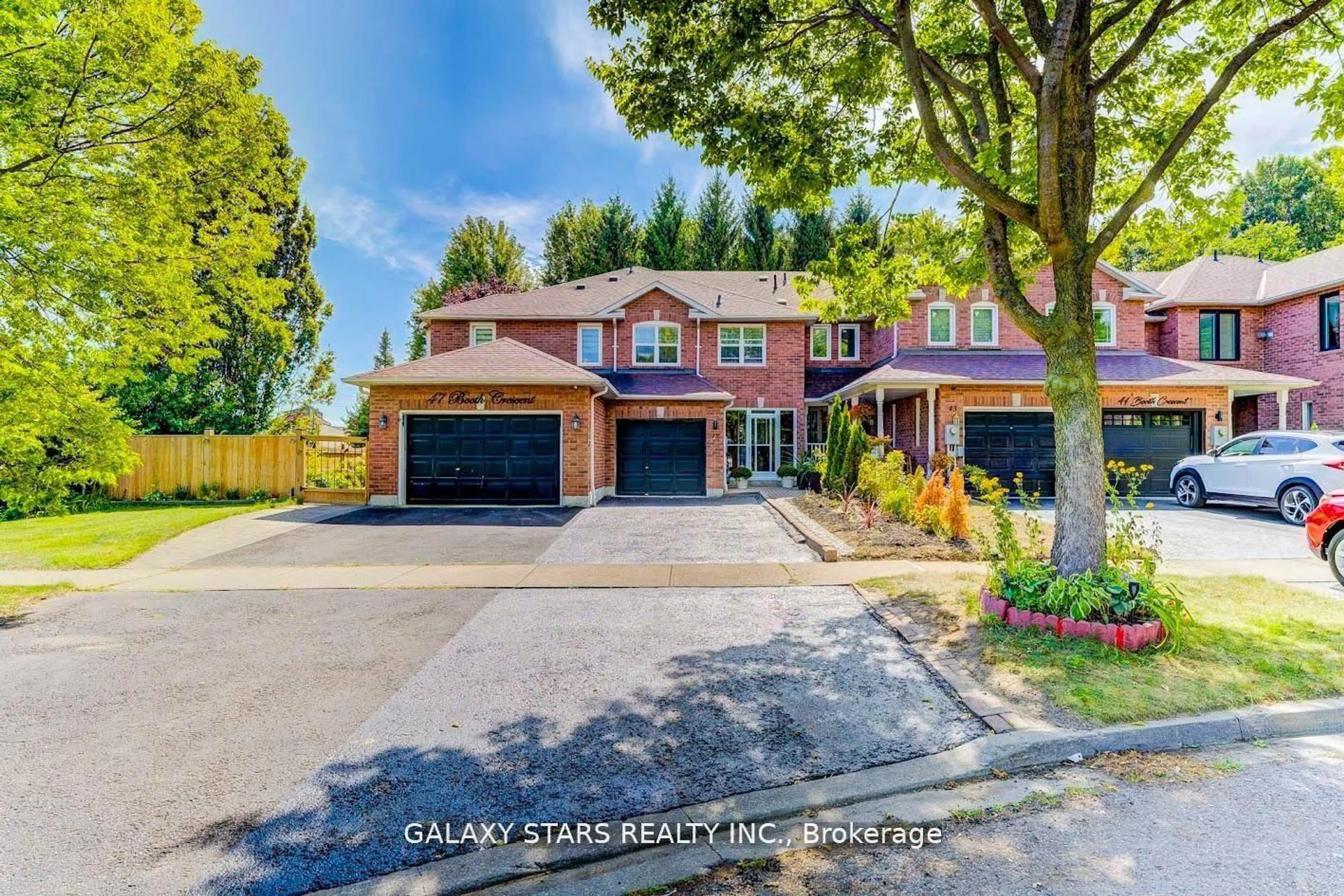 Home with brick exterior material, street for 45 Booth Cres, Ajax Ontario L1Z 1H6