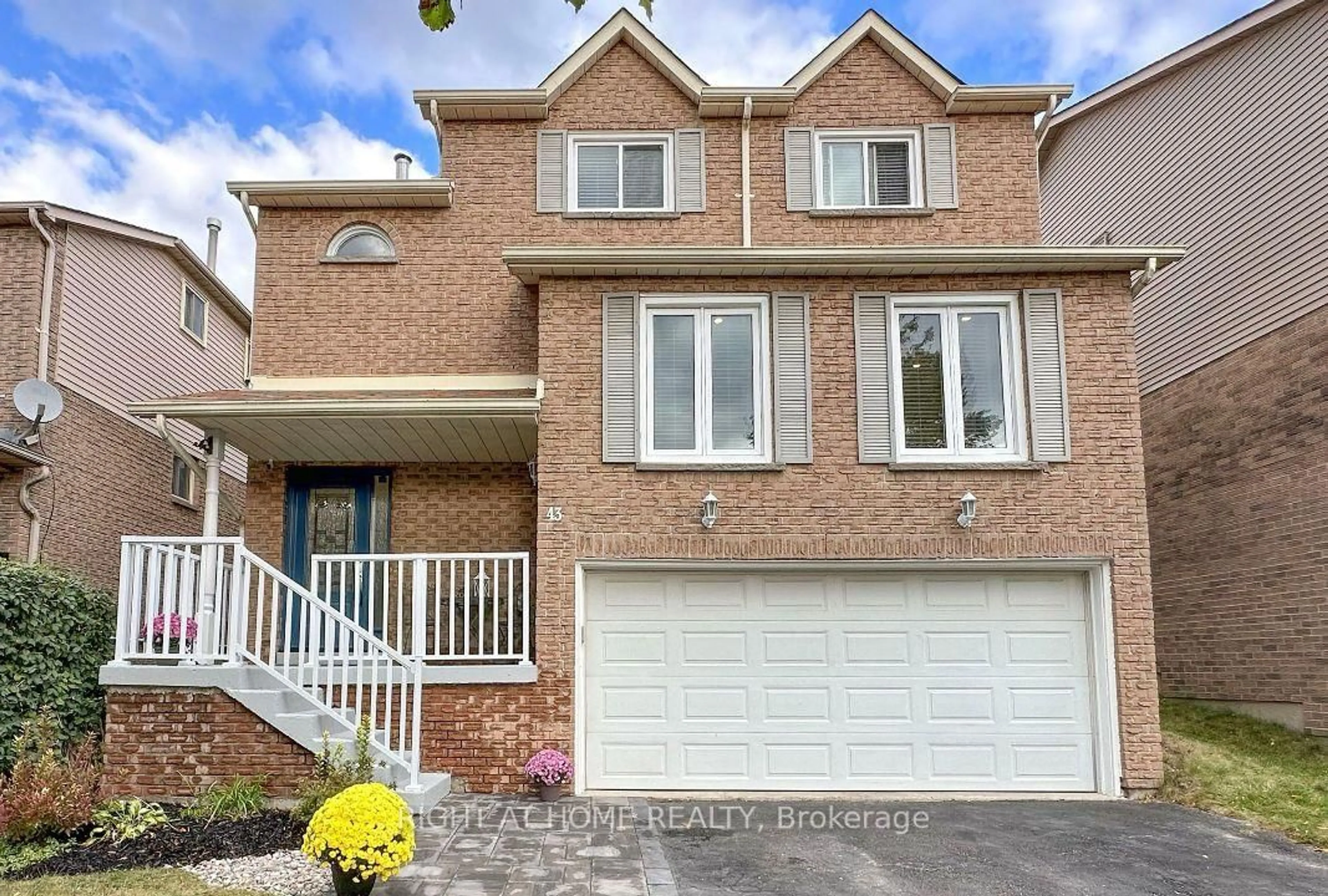 Home with brick exterior material, street for 43 Wright Cres, Ajax Ontario L1S 6T4