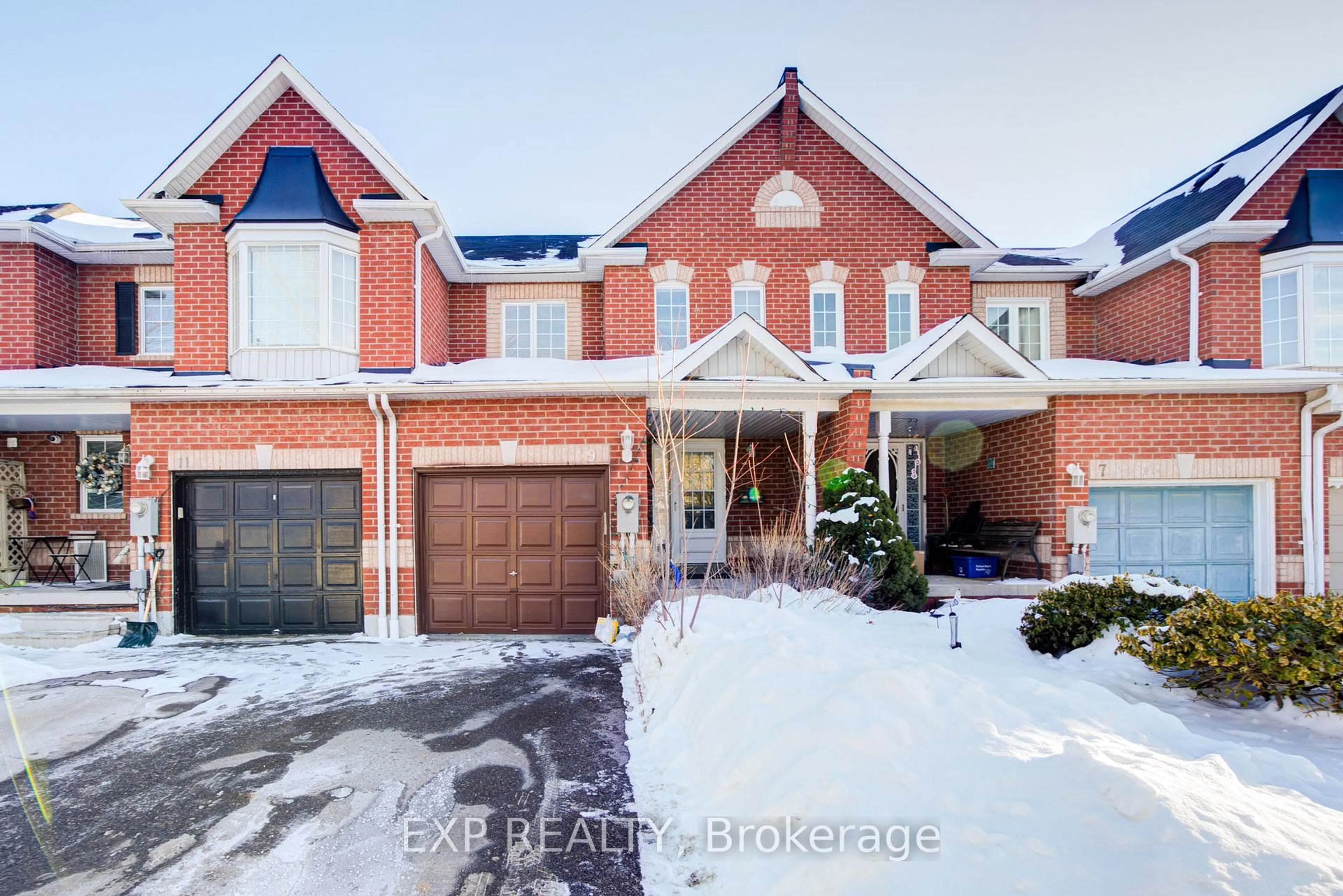 Home with brick exterior material, street for 9 Threadgold Crt, Whitby Ontario L1P 1L9